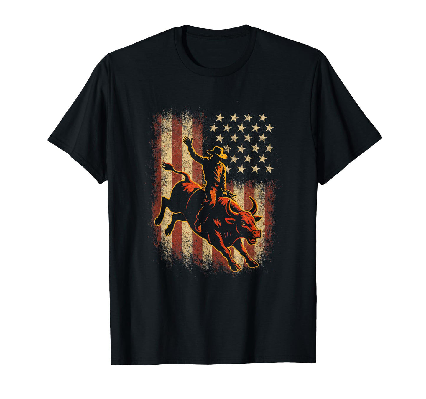 Cowboy Bull Western T-Shirt - Custom Art Print for Adults - T-Shirt, Sweatshirt, Hoodie