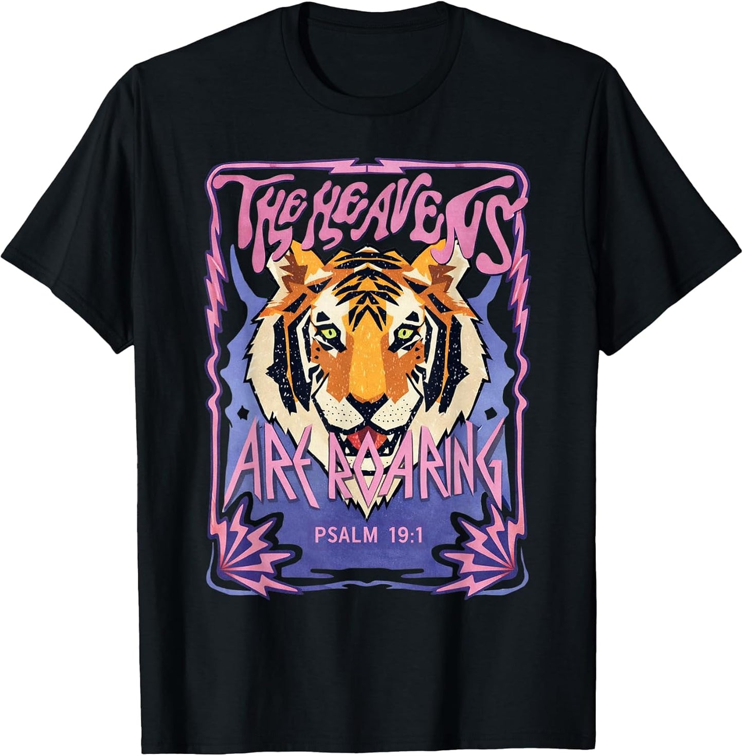 Psalm 19 1 The Heavens Are Roaring Retro - Adult & Kids T-Shirts, Sweatshirts & Hoodies apparel design preview 1