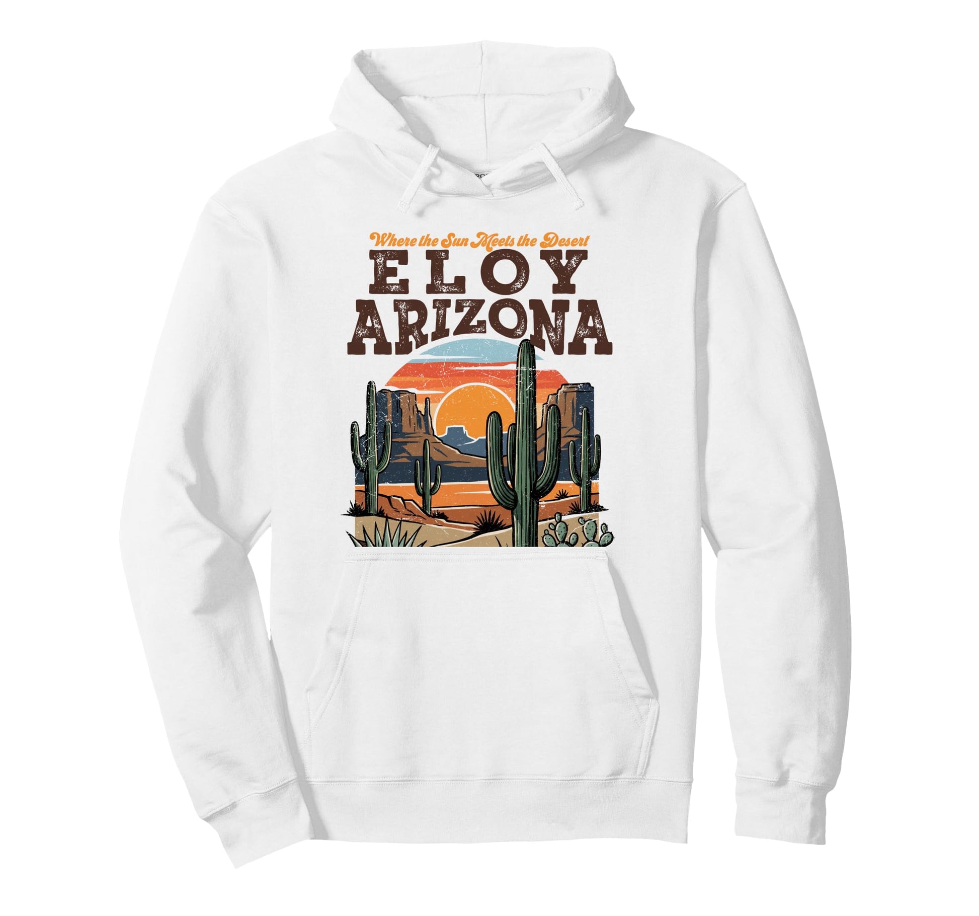 Eloy Az Southwest Desert Landscape Hoodie - Custom Art Print Unisex - T-Shirt, Sweatshirt, Hoodie