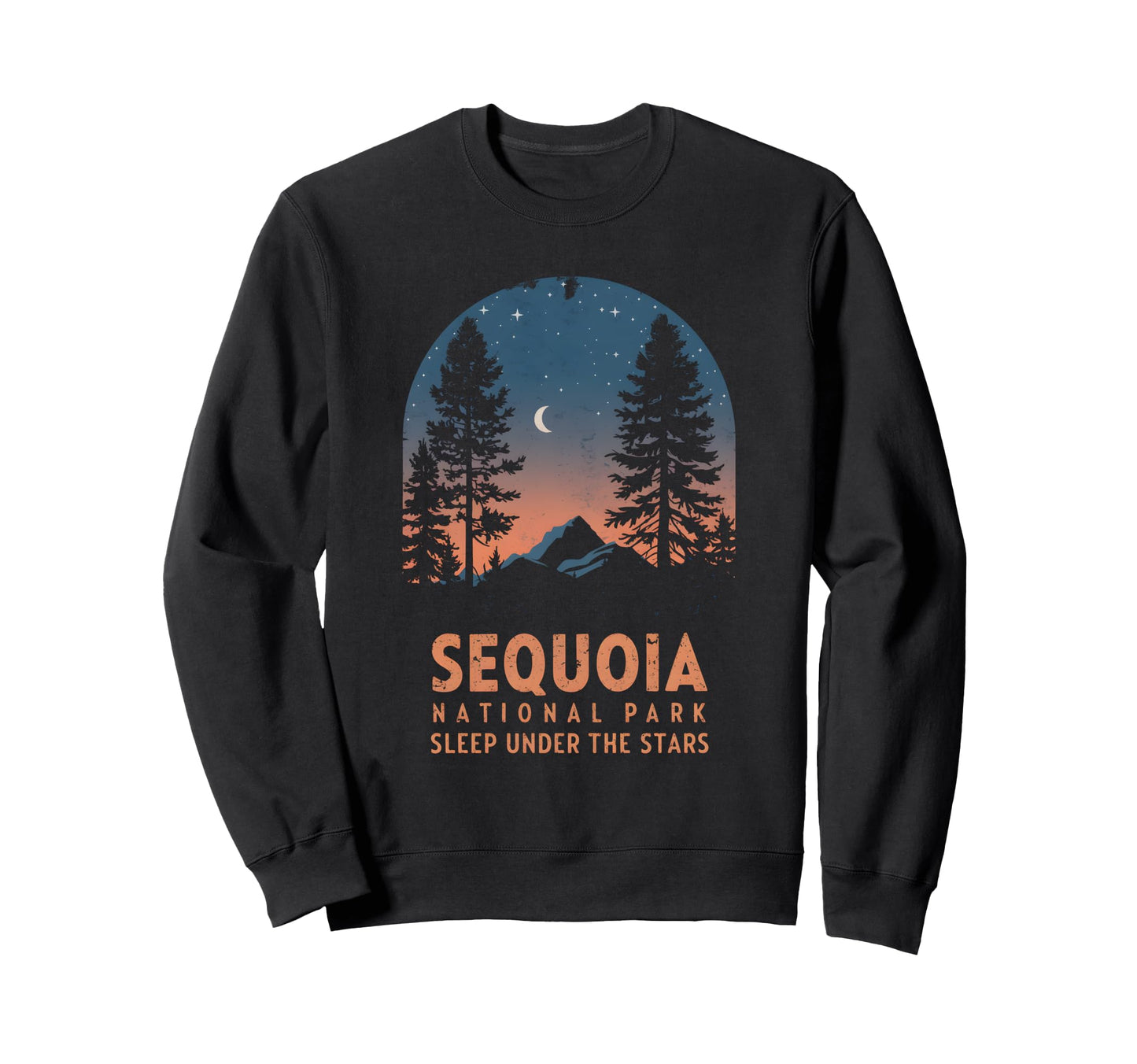 Sequoia National Park Nightlife Sweatshirt - Casual Everyday Wear Unisex - T-Shirt, Sweatshirt, Hoodie