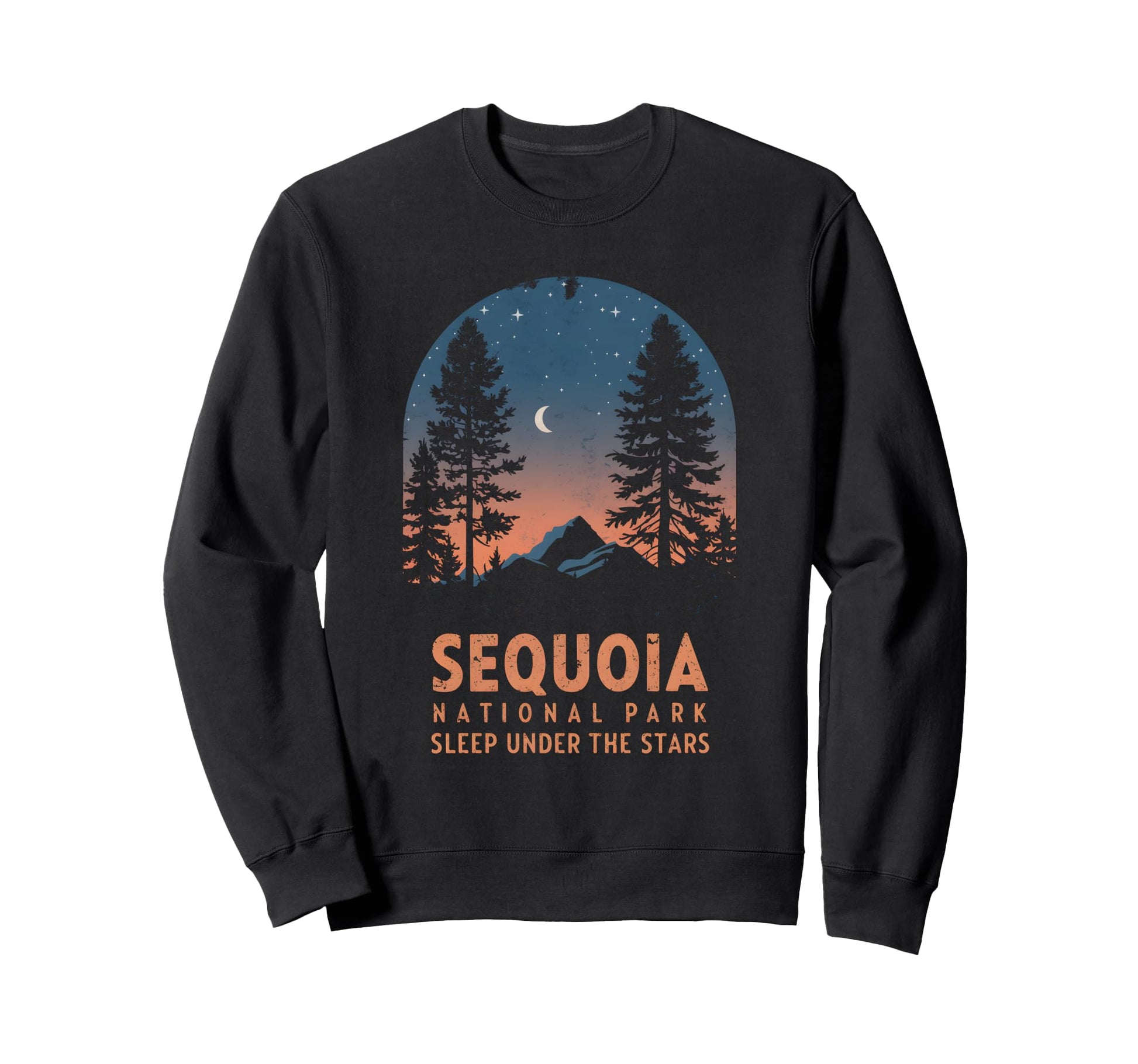 Sequoia National Park Nightlife Sweatshirt - Casual Everyday Wear Unisex - T-Shirt, Sweatshirt, Hoodie