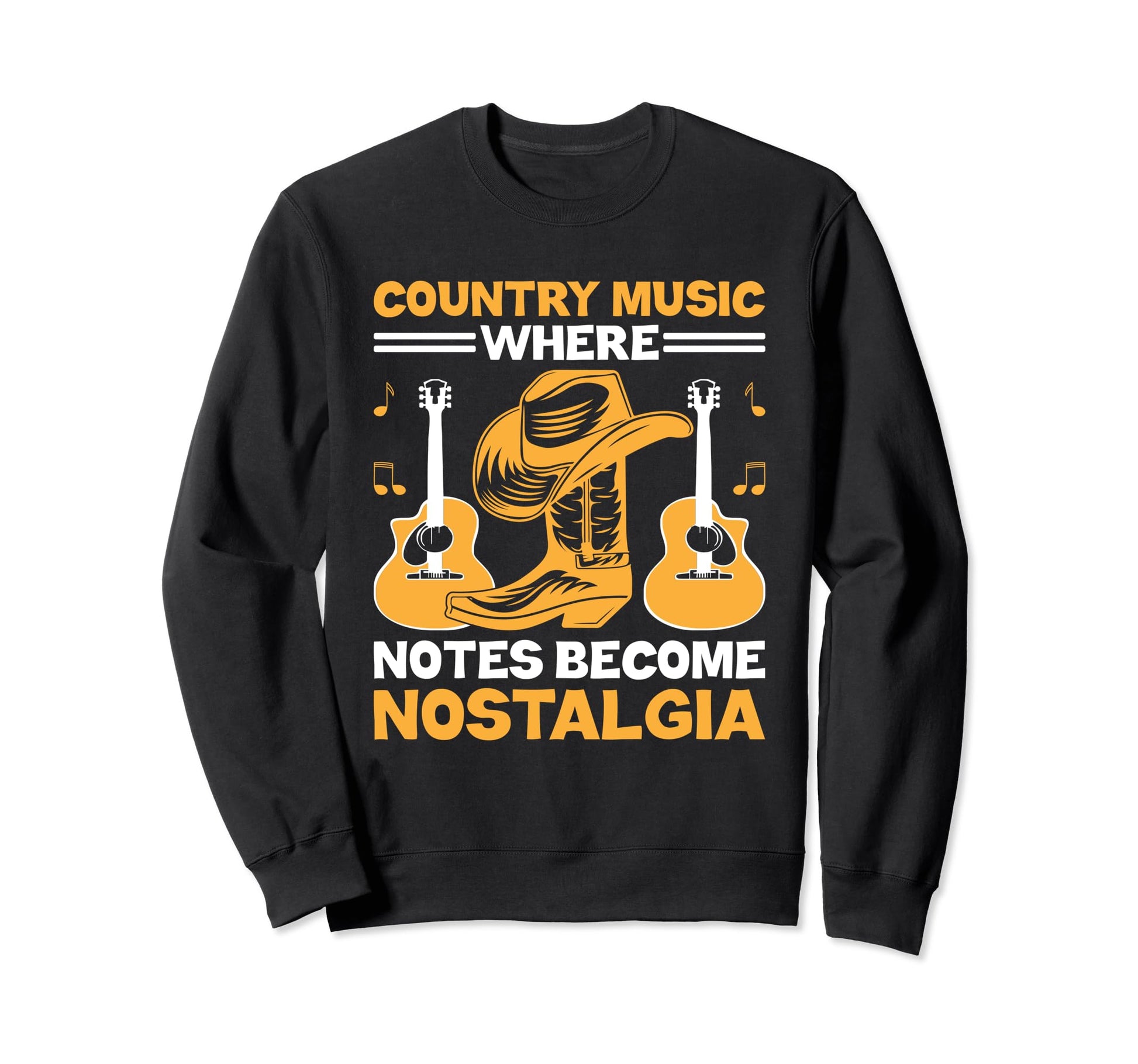 County Music Music Lover Western Sweatshirt - Unique Graphic Unisex - T-Shirt, Sweatshirt, Hoodie