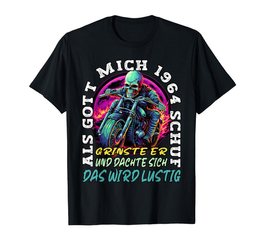 60Th Birthday When God Created Me T-Shirt - Aesthetic Graphic Unisex - T-Shirt, Sweatshirt, Hoodie
