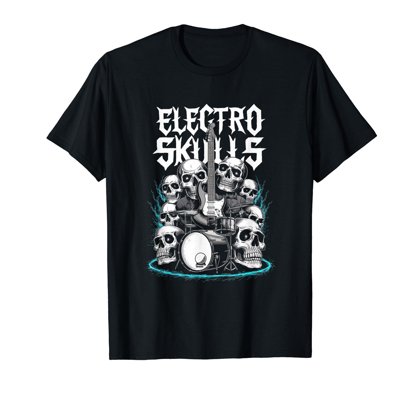 Rock Your Skull And Guitar Vibes T-Shirt - Unique Graphic for Adults - T-Shirt, Sweatshirt, Hoodie