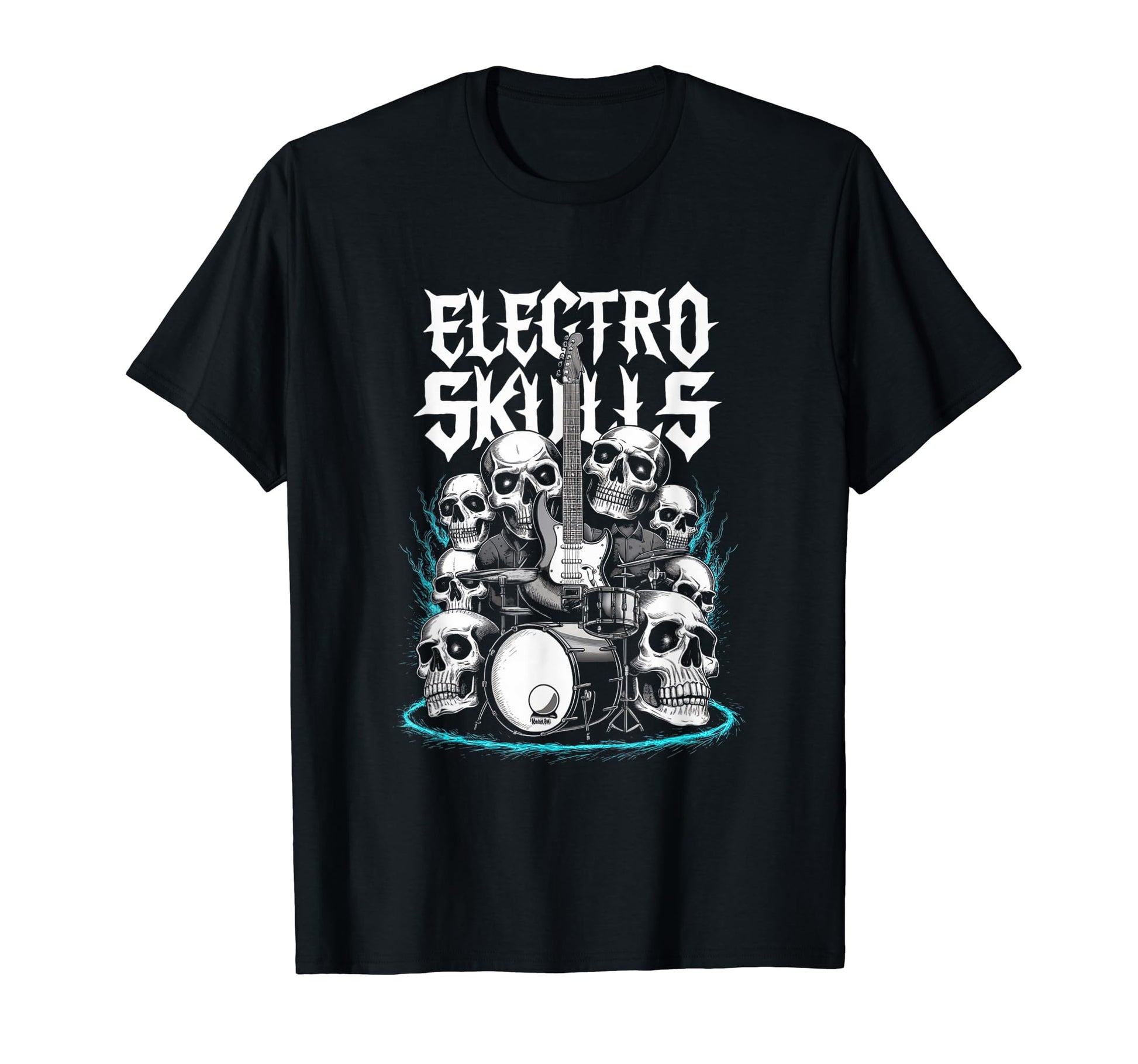 Rock Your Skull And Guitar Vibes T-Shirt - Unique Graphic for Adults - T-Shirt, Sweatshirt, Hoodie
