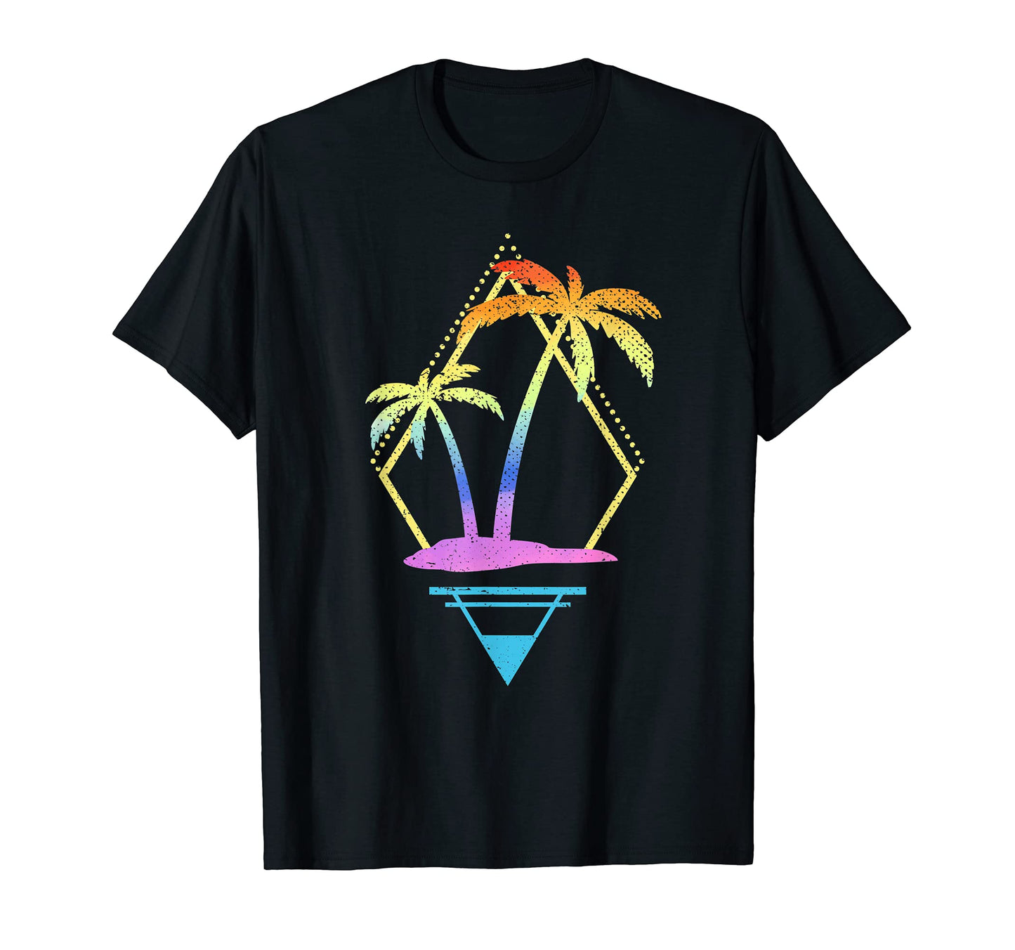 Art Palm Trees 90S 80S Aesthetic T-Shirt - Minimalist Print Unisex - T-Shirt, Sweatshirt, Hoodie