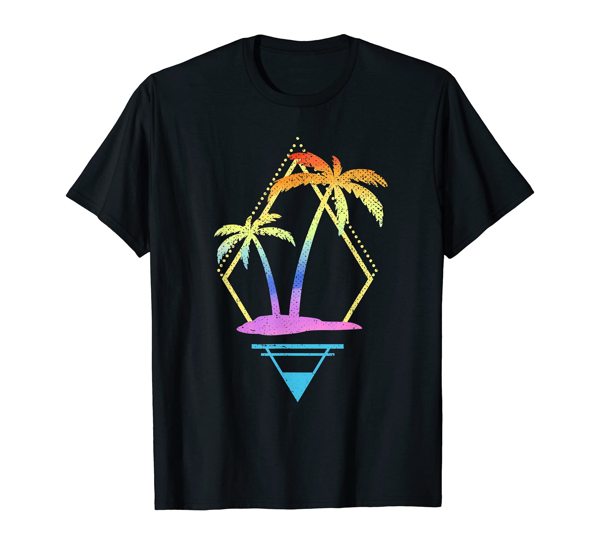 Art Palm Trees 90S 80S Aesthetic T-Shirt - Minimalist Print Unisex - T-Shirt, Sweatshirt, Hoodie
