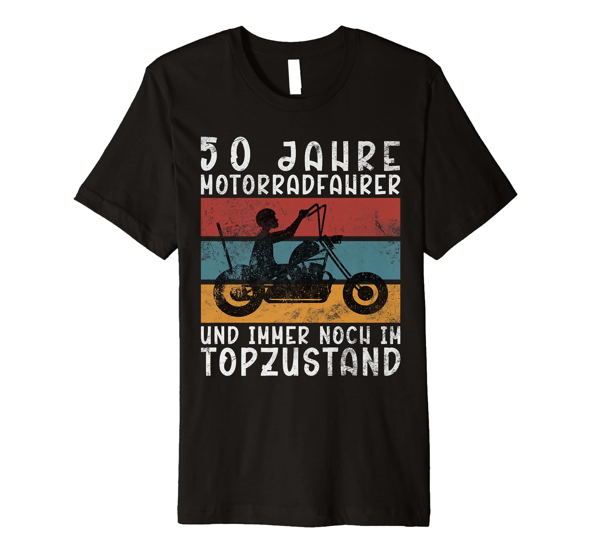 50 Years Biker 1974 Motorcyclist Motorcycle T-Shirt - Trendy Graphic Unisex - T-Shirt, Sweatshirt, Hoodie