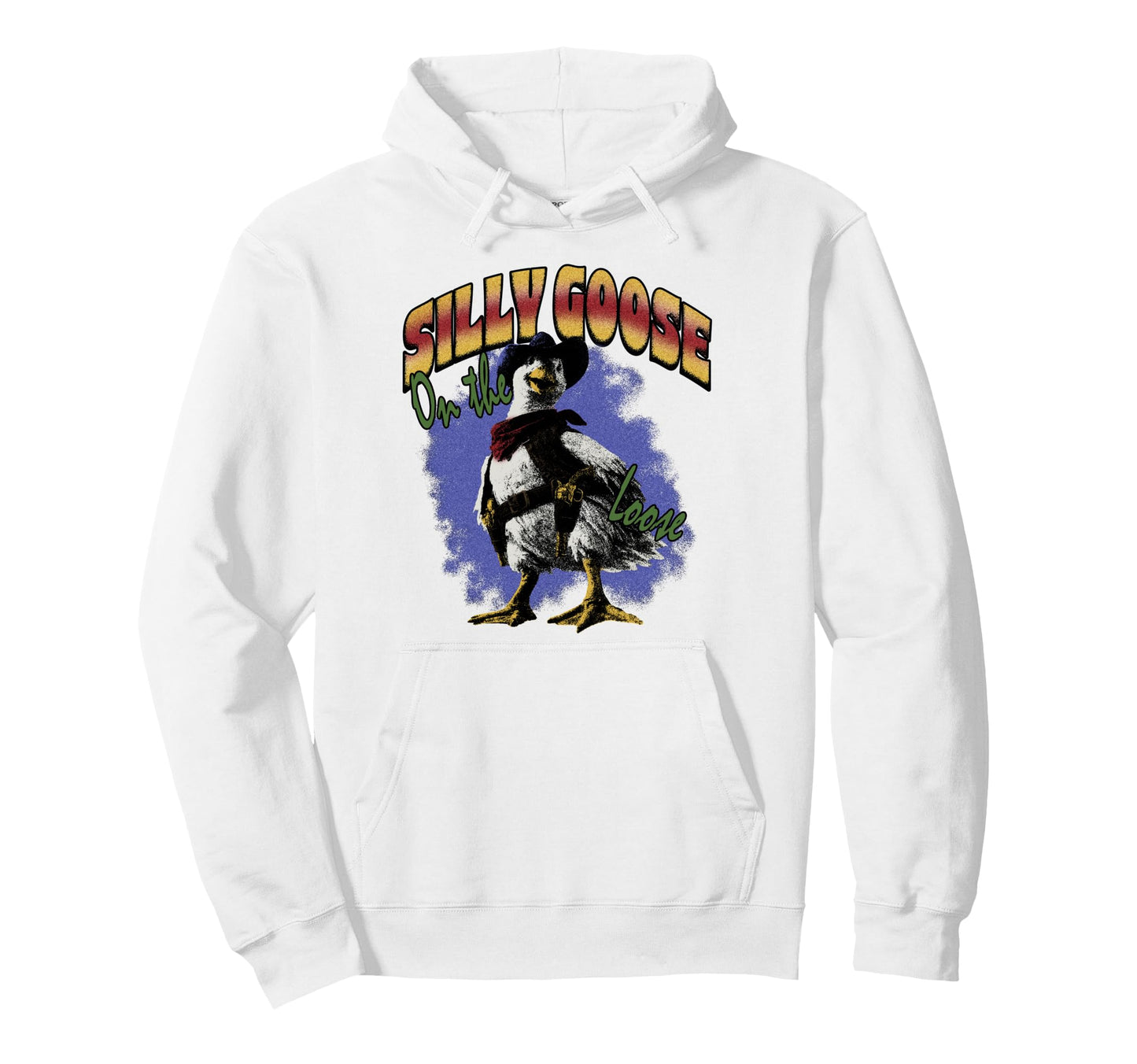 Silly Goose Loose Funny Cowboy Hoodie - Fun Novelty Design for Adults - T-Shirt, Sweatshirt, Hoodie