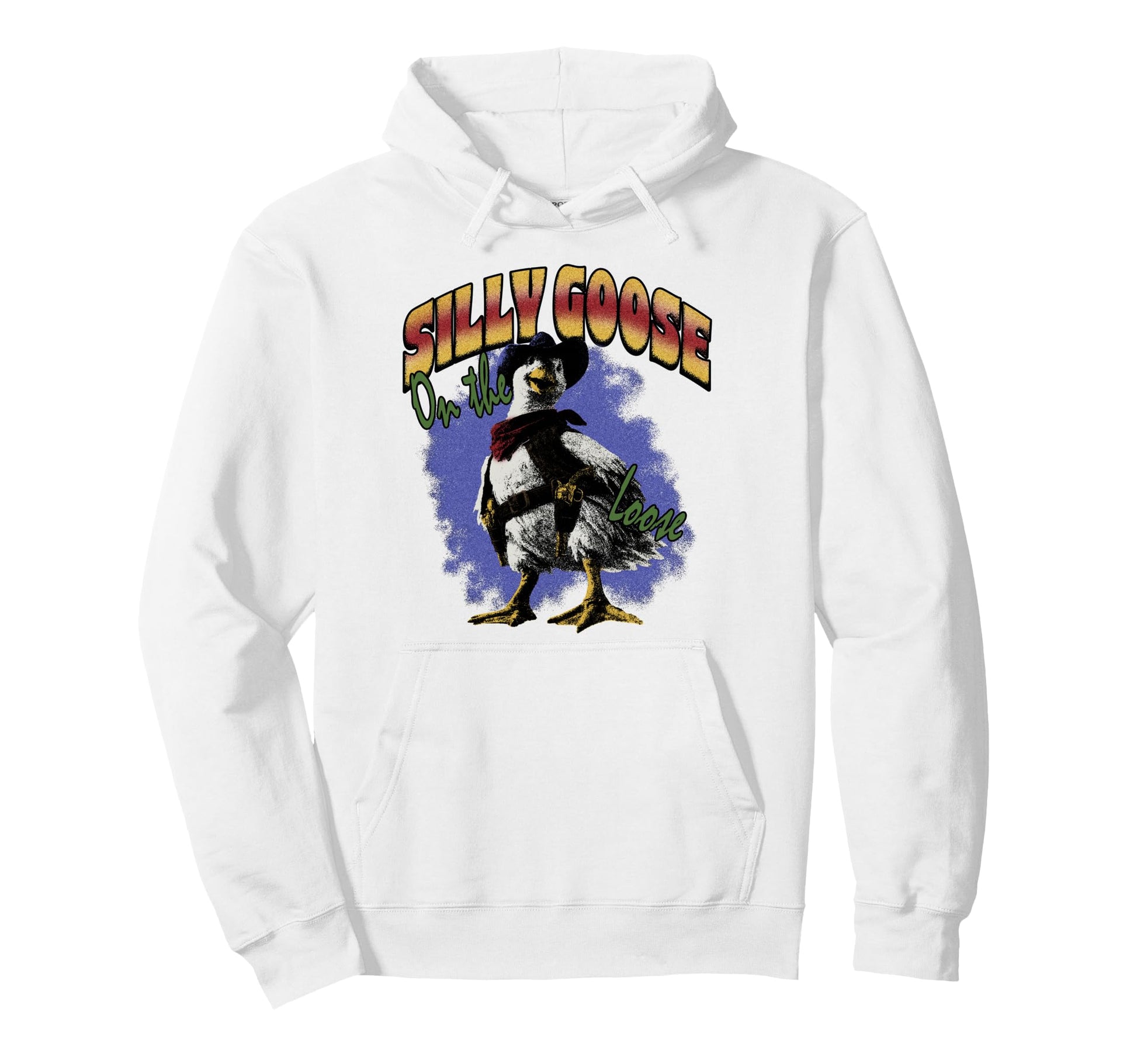 Silly Goose Loose Funny Cowboy Hoodie - Fun Novelty Design for Adults - T-Shirt, Sweatshirt, Hoodie