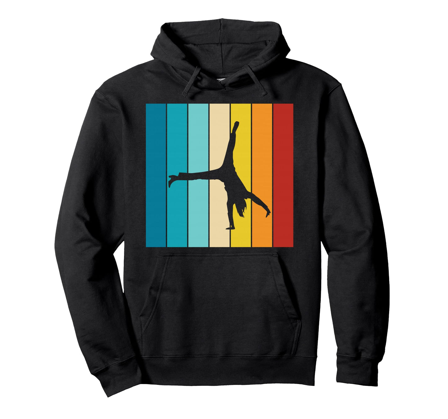 Gymnastics Cartwheel Rainbow Athlete Hoodie - Fun Novelty Design Men Women - T-Shirt, Sweatshirt, Hoodie