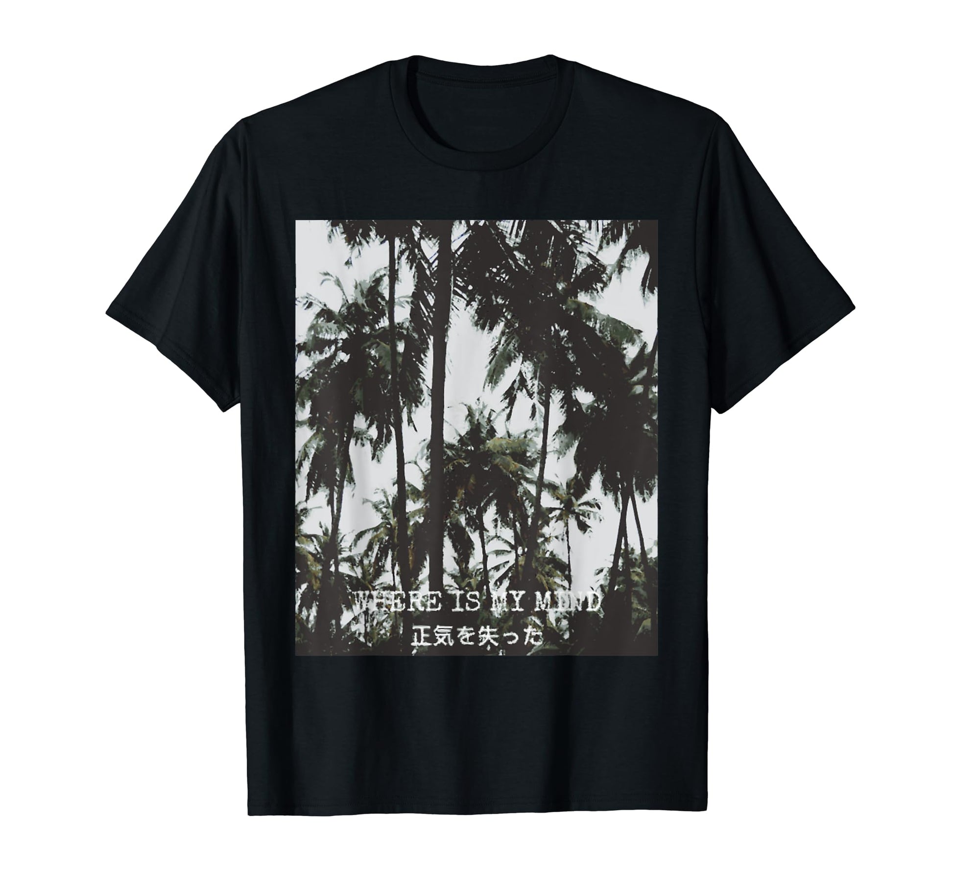Aesthetic Vaporwave Palm Trees T-Shirt - Graphic Print for Adults - T-Shirt, Sweatshirt, Hoodie
