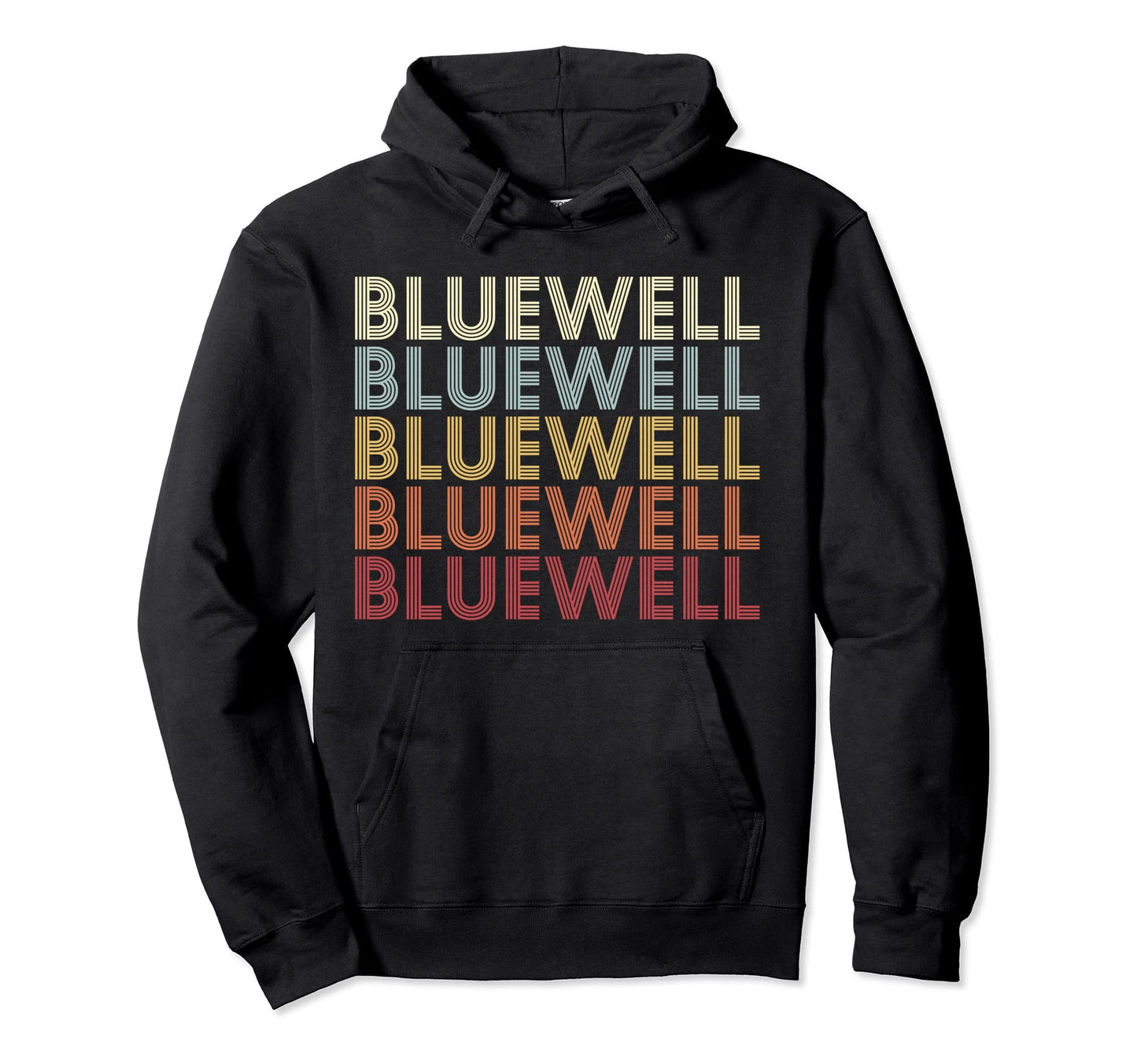Bluewell West Virginia Bluewell Wv Text Hoodie - Minimalist Print Unisex - T-Shirt, Sweatshirt, Hoodie