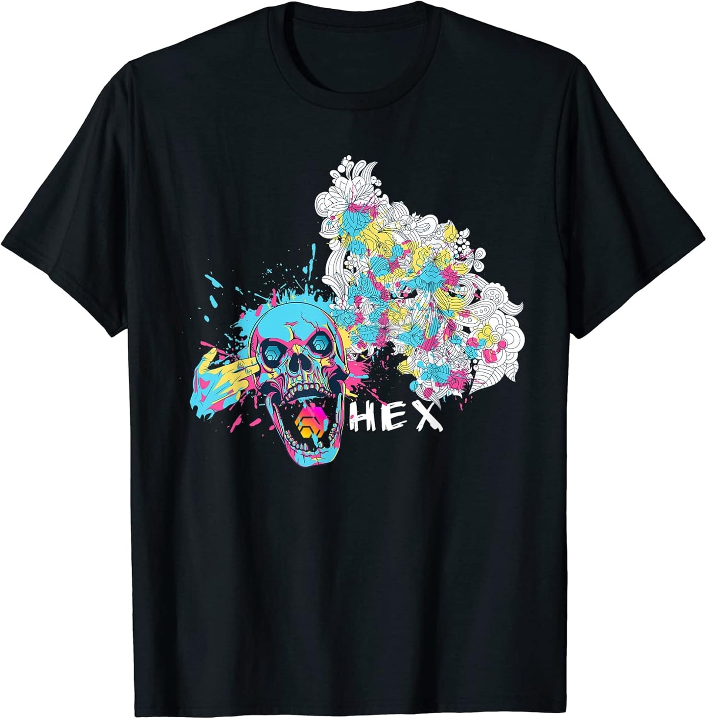 HEX Mind Blown Crypto Skull Clothes - Adult & Kids T-Shirts, Sweatshirts & Hoodies apparel design preview 1