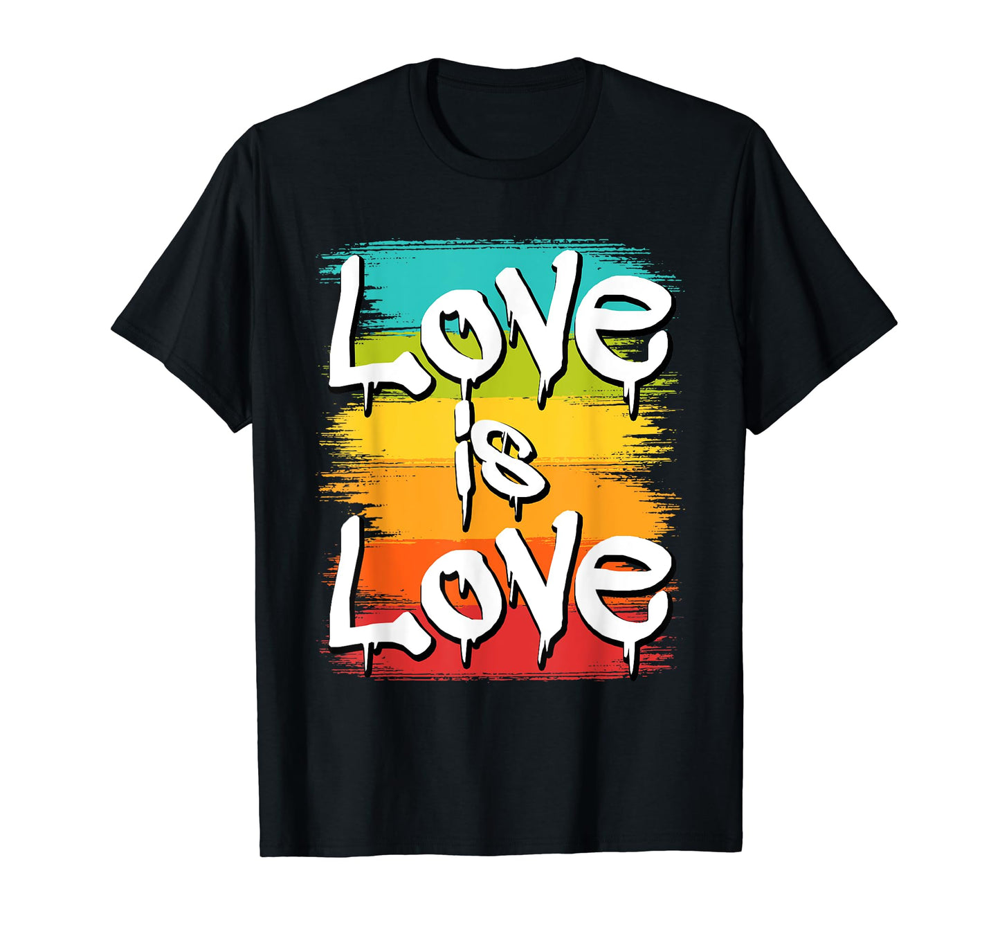 Lgbt Love Is Love Hip Hop Graffiti T-Shirt - Custom Art Print for Adults - T-Shirt, Sweatshirt, Hoodie