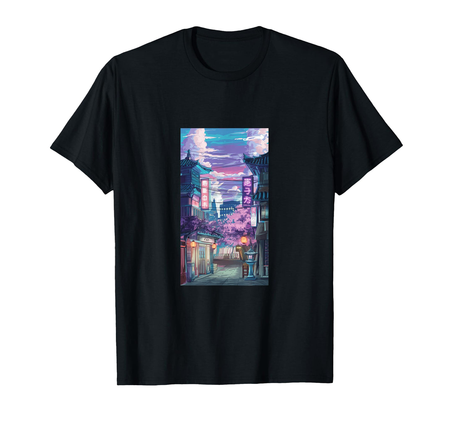 Anime Surreal Lofi Aesthetic Vaporwave Moon T-Shirt - Trendy Graphic Unisex - T-Shirt, Sweatshirt, Hoodie