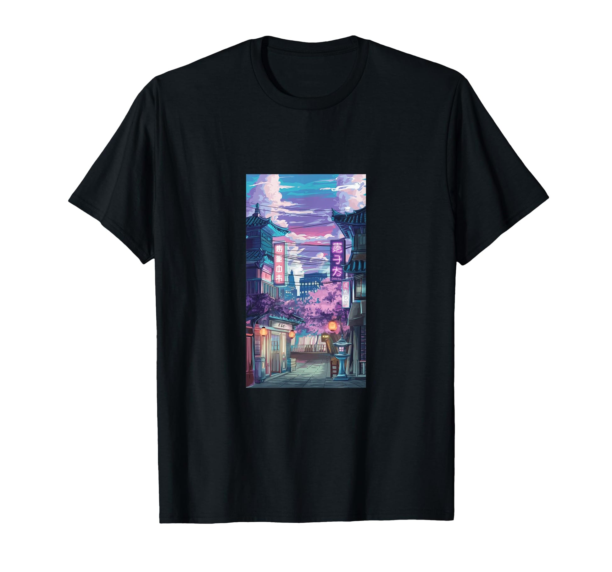 Anime Surreal Lofi Aesthetic Vaporwave Moon T-Shirt - Trendy Graphic Unisex - T-Shirt, Sweatshirt, Hoodie