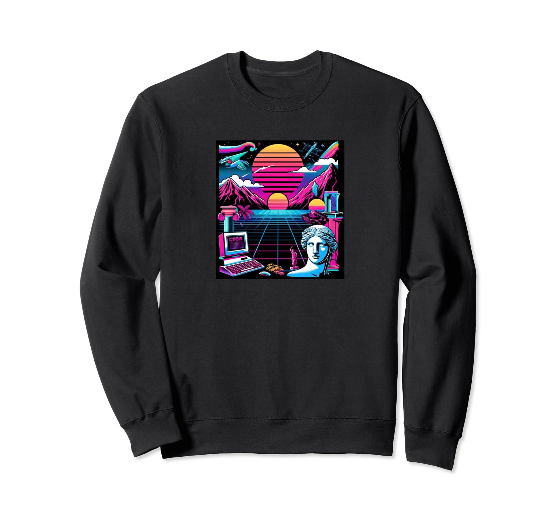 Vaporwave Sweatshirt - Unique Graphic for Adults - T-Shirt, Sweatshirt, Hoodie