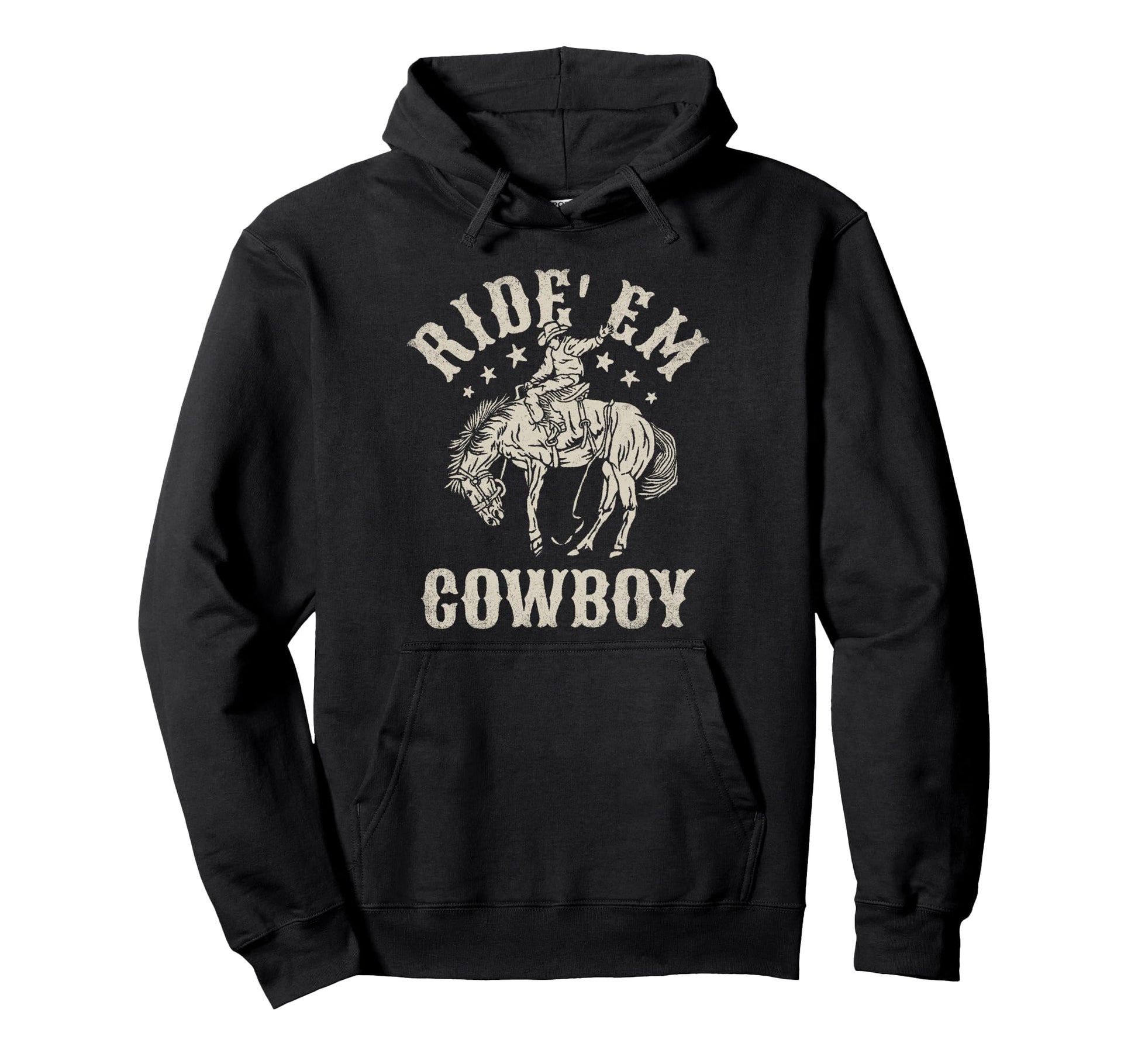 Ride Em Cowboy Rodeo Western Country Hoodie - Unique Graphic for Adults - T-Shirt, Sweatshirt, Hoodie