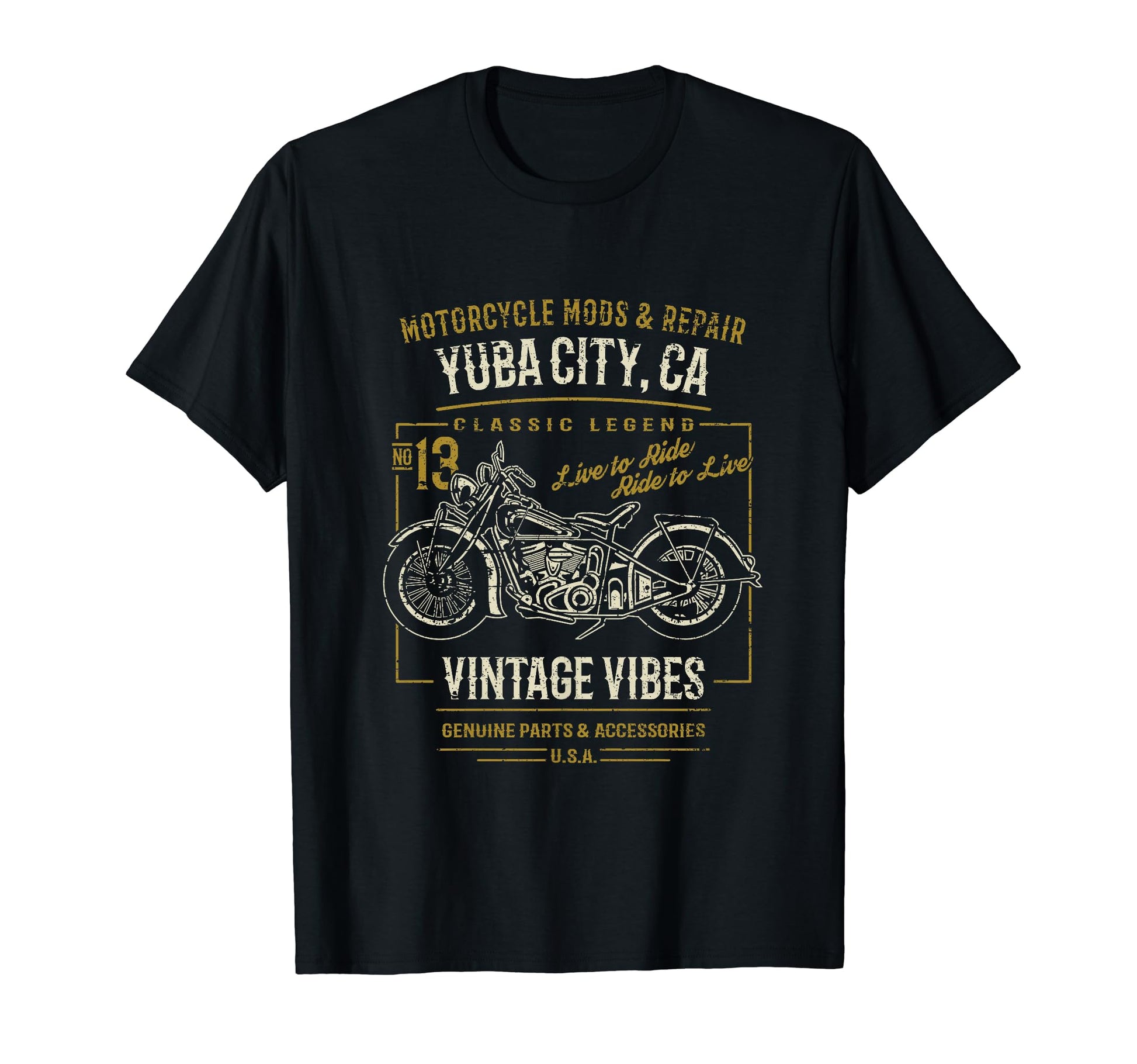 Yuba City California Usa Motorcycle T-Shirt - Novelty Apparel Unisex - T-Shirt, Sweatshirt, Hoodie