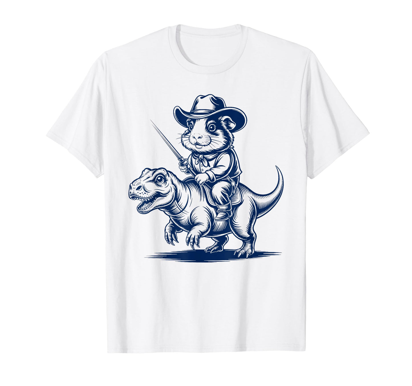 Guinea Pig Cowboy Dinosaur Accessoires T-Shirt - Graphic Print Unisex - T-Shirt, Sweatshirt, Hoodie
