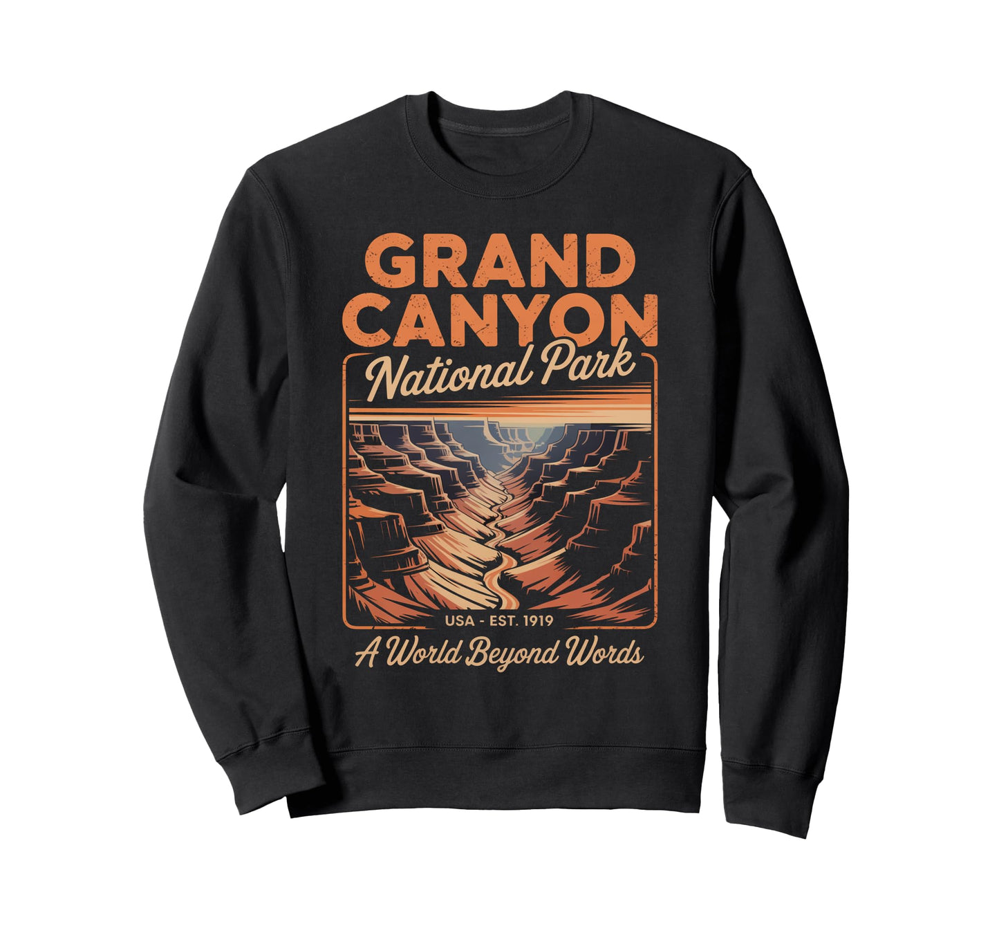 Grand Canyon National Park Arizona Sweatshirt - Custom Art Print for Adults - T-Shirt, Sweatshirt, Hoodie