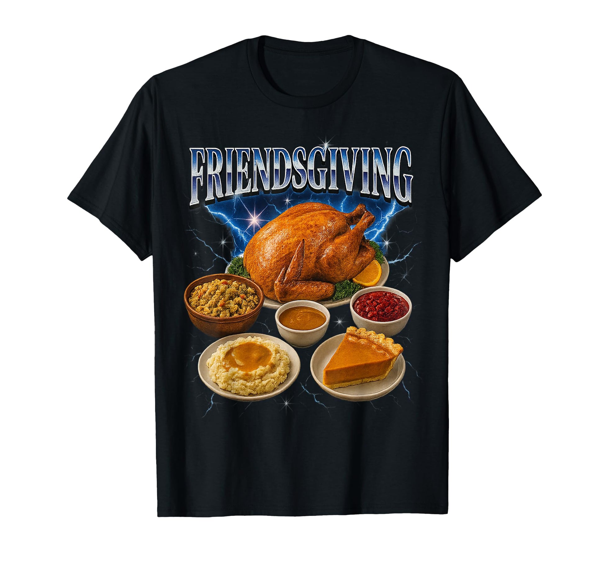 Friendsgiving 90S 2000S Hip Hop Tribute T-Shirt - Graphic Print Men Women - T-Shirt, Sweatshirt, Hoodie