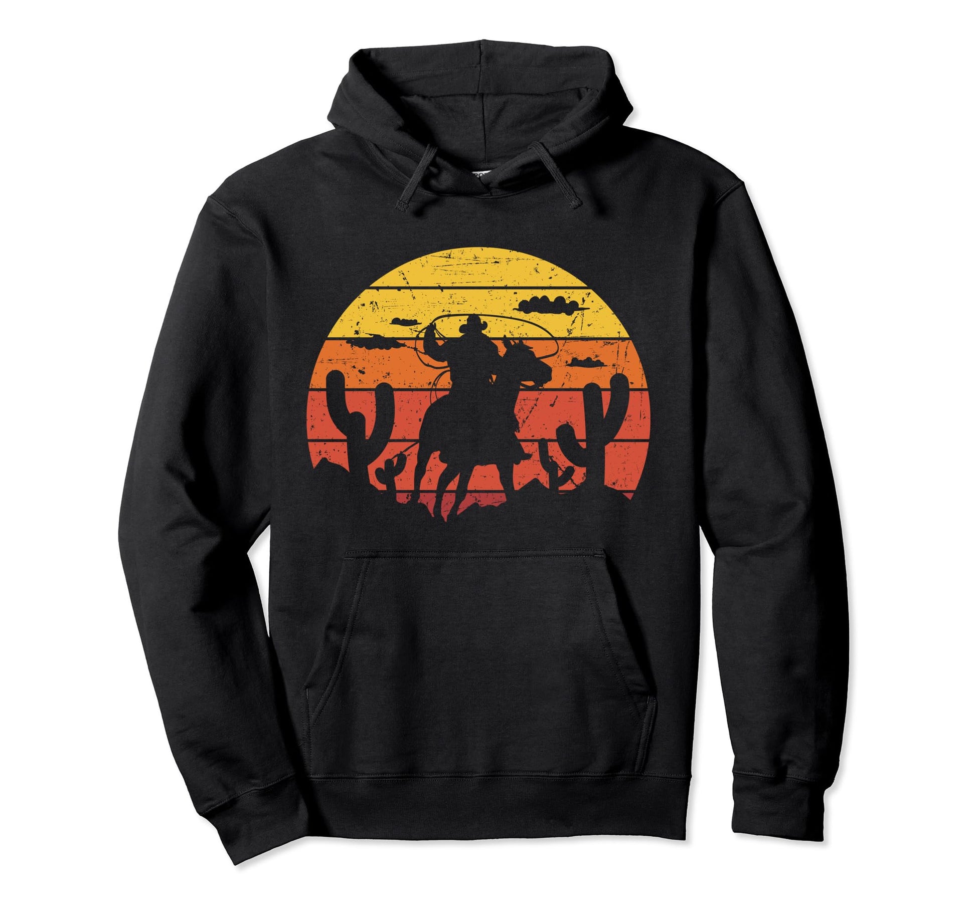 Saddle Western Cowboy Funny Item Hoodie - Fun Novelty Design Men Women - T-Shirt, Sweatshirt, Hoodie