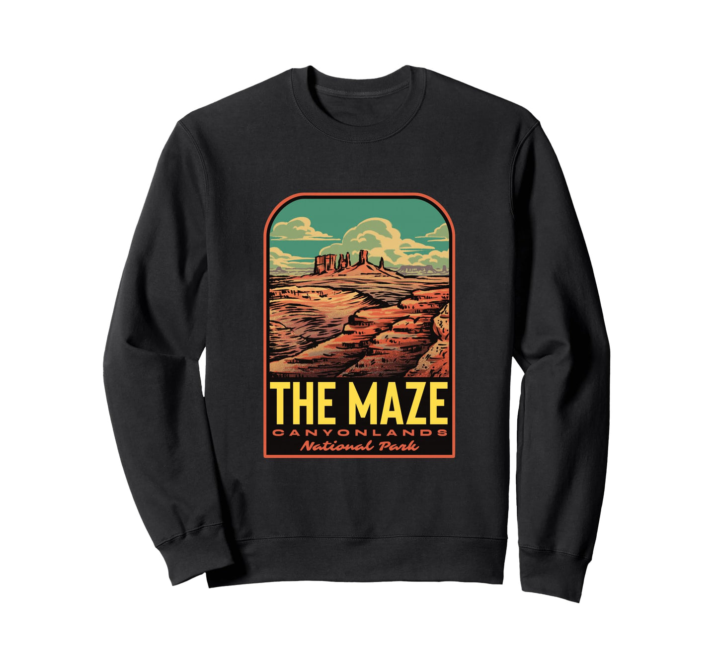 Maze Canyonlands National Park Sweatshirt - Custom Art Print Unisex - T-Shirt, Sweatshirt, Hoodie