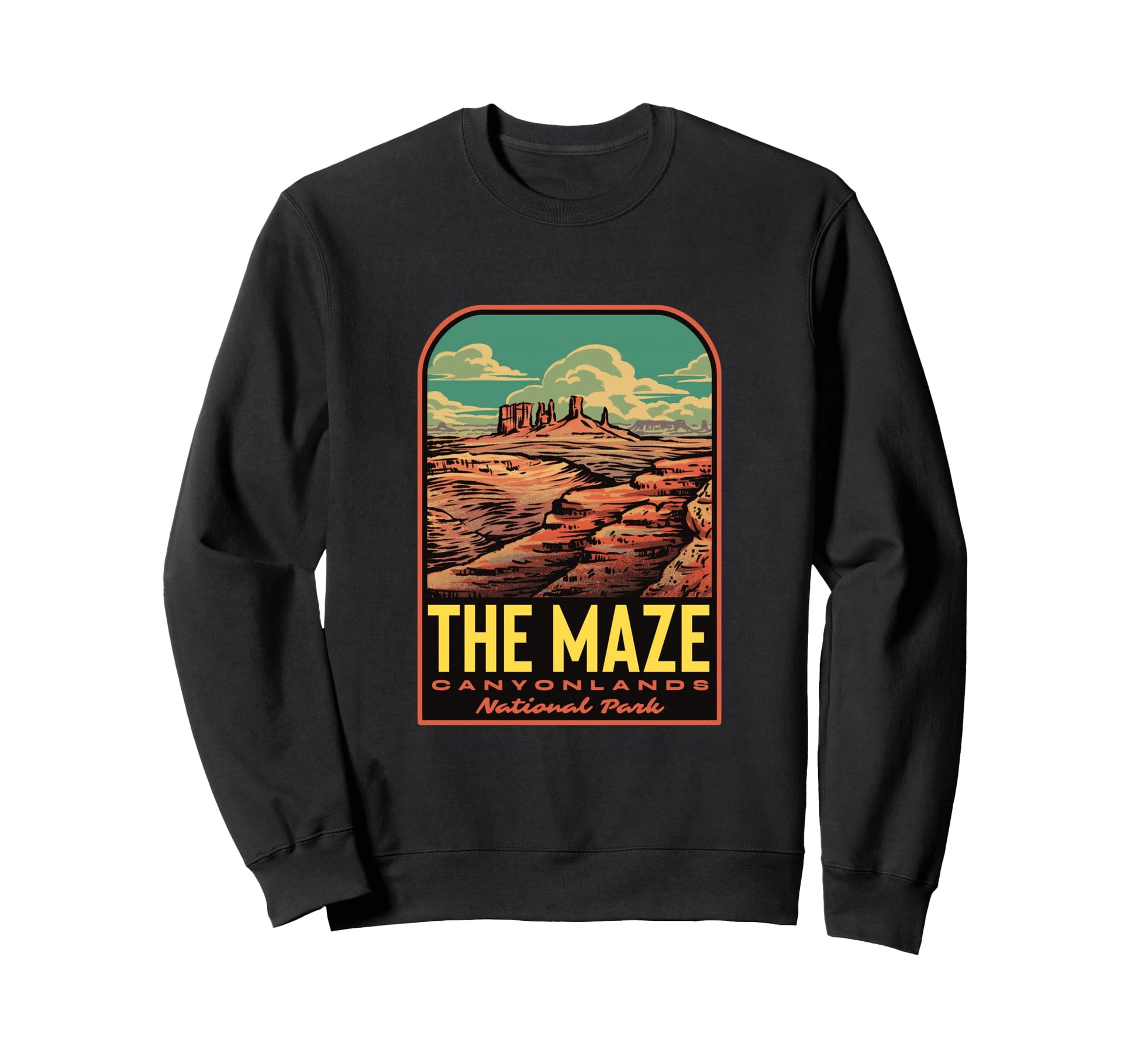 Maze Canyonlands National Park Sweatshirt - Custom Art Print Unisex - T-Shirt, Sweatshirt, Hoodie