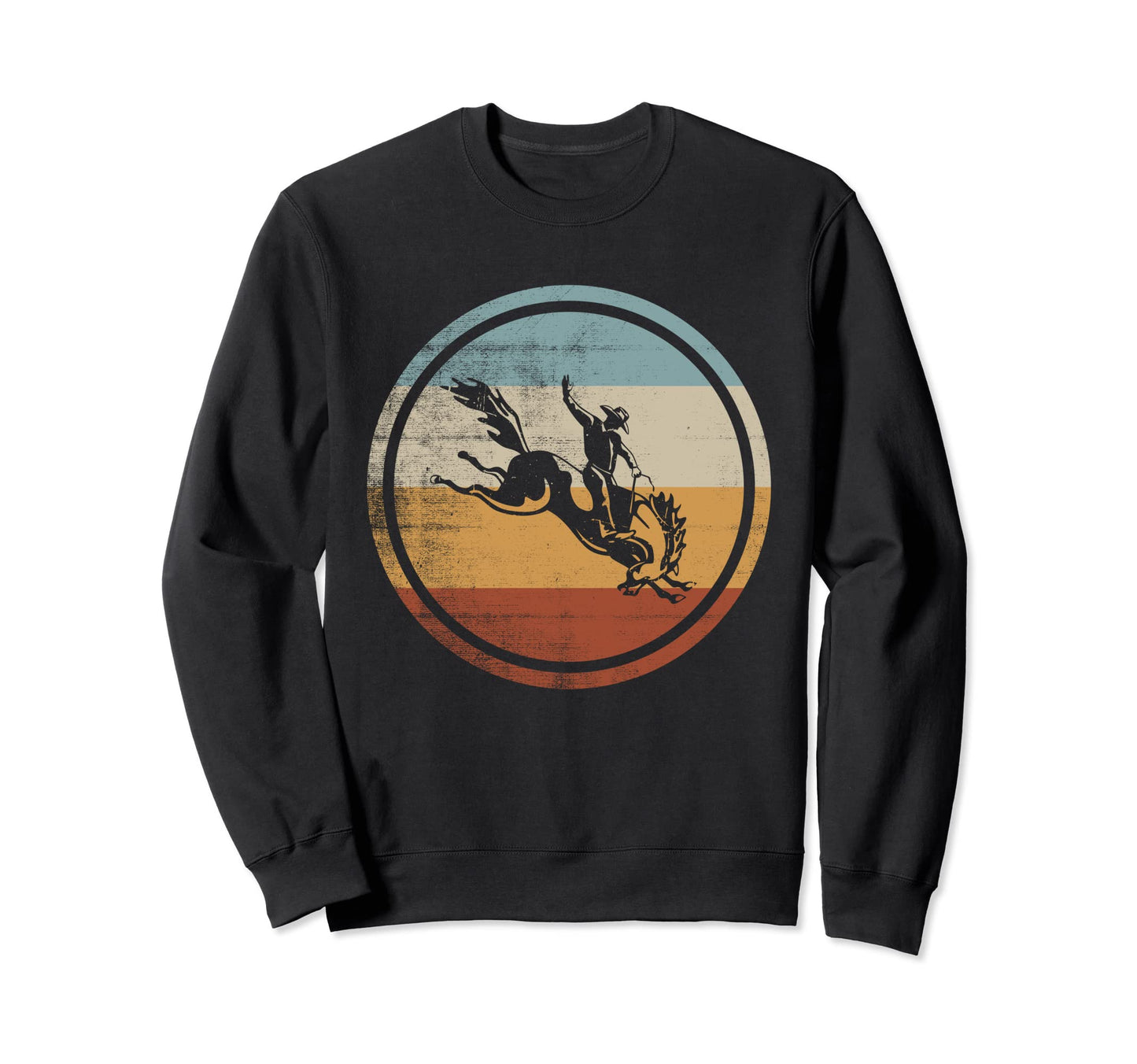 Cowboy Horse Rider Rodeo Sweatshirt - Trendy Graphic Men Women - T-Shirt, Sweatshirt, Hoodie