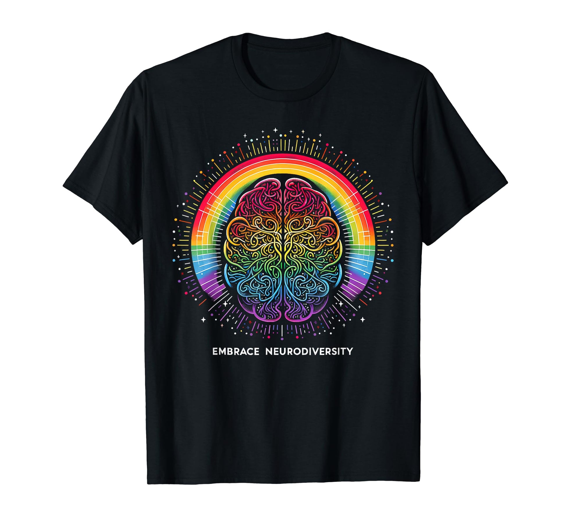 Autism Awareness Embrace Neurodiversity T-Shirt - Unique Graphic Men Women - T-Shirt, Sweatshirt, Hoodie