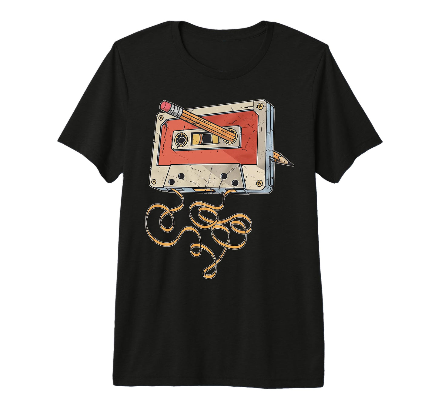 Cassette Tape 80S 90S Mixtape Music Art Tri T-Shirt - Graphic Print Unisex - T-Shirt, Sweatshirt, Hoodie