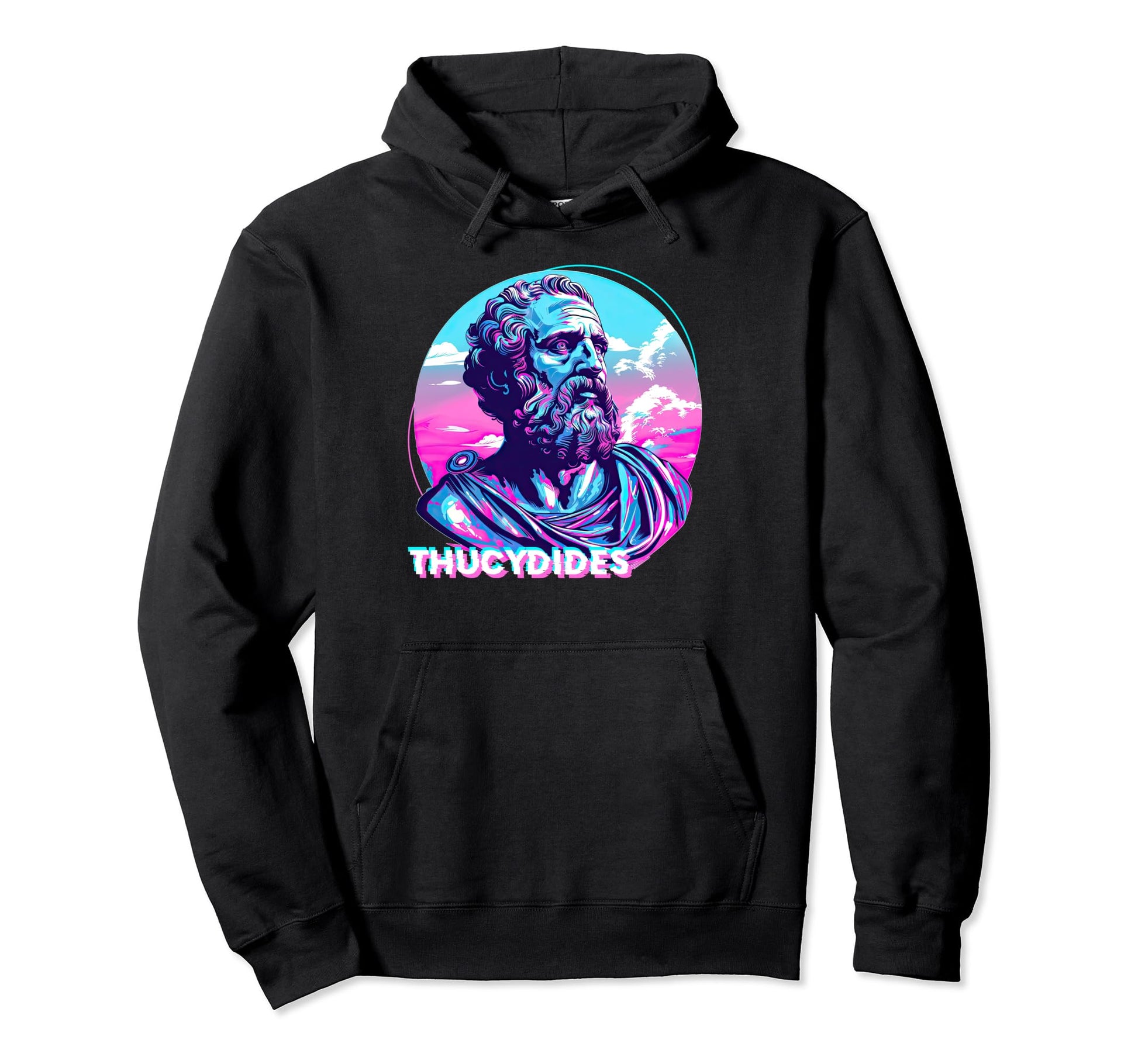 Thucydides Stoic Philosophy Vaporwave Hoodie - Minimalist Print Men Women - T-Shirt, Sweatshirt, Hoodie