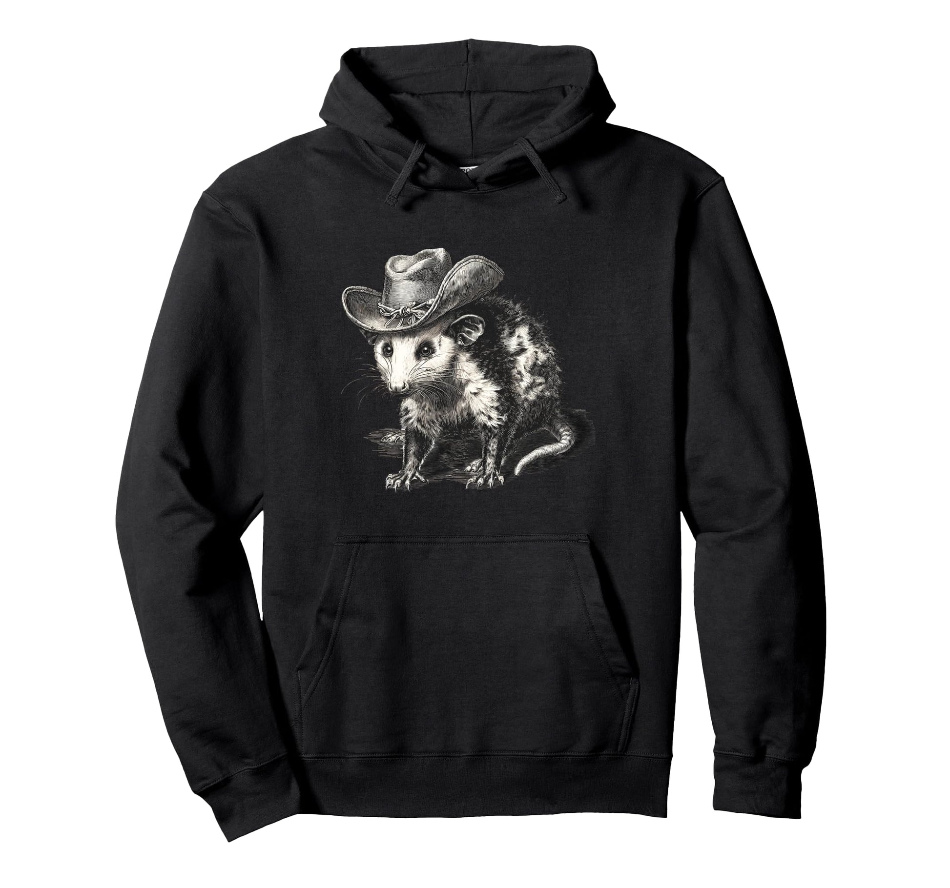 Opossum Cowboy Rodeo Cowgirl Possum Hoodie - Trendy Graphic Men Women - T-Shirt, Sweatshirt, Hoodie