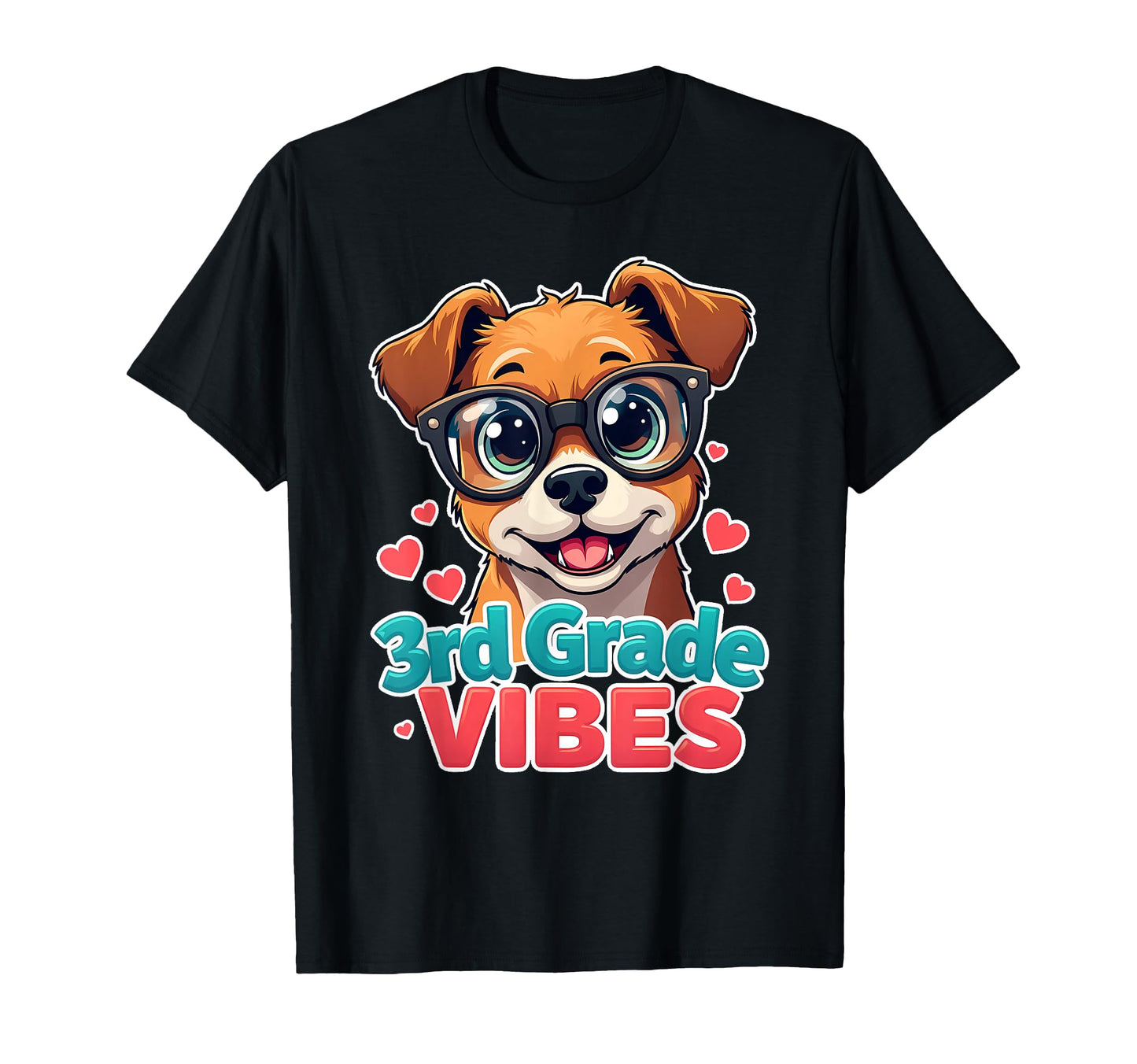 Third 3Rd Grade Vibes Back To School T-Shirt - Graphic Print for Adults - T-Shirt, Sweatshirt, Hoodie