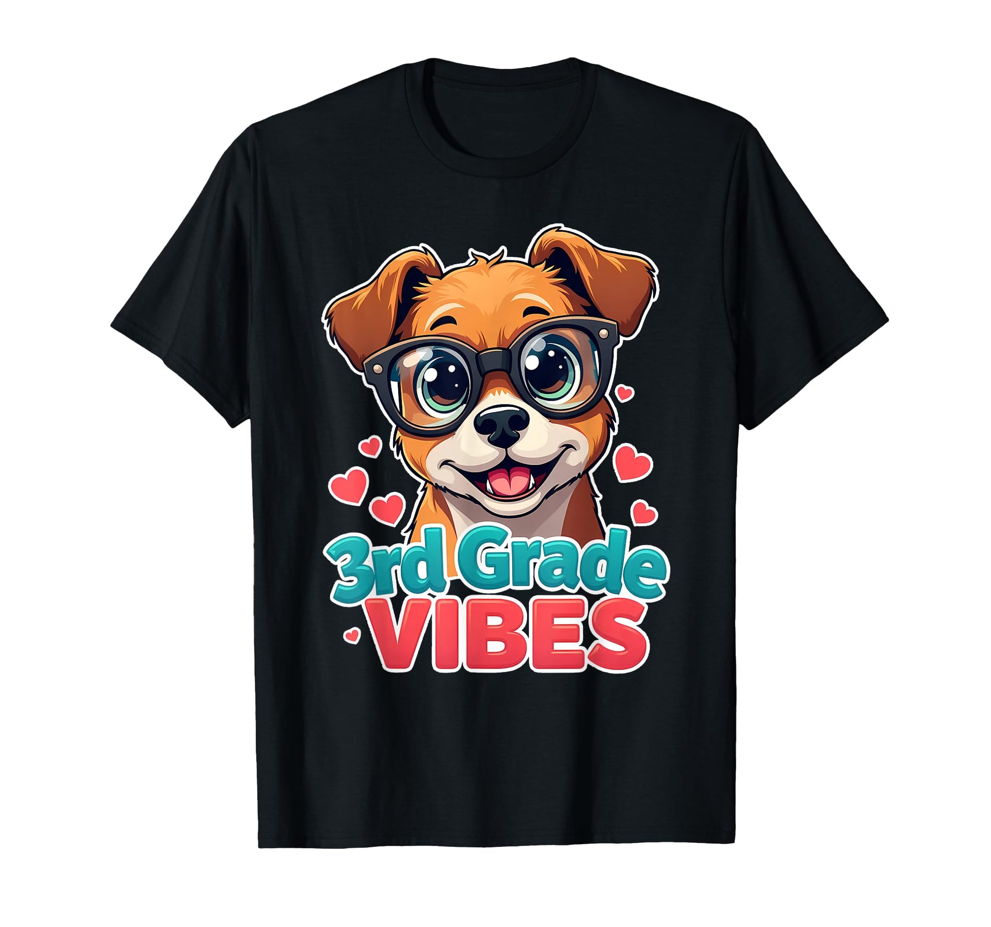 Third 3Rd Grade Vibes Back To School T-Shirt - Graphic Print for Adults - T-Shirt, Sweatshirt, Hoodie
