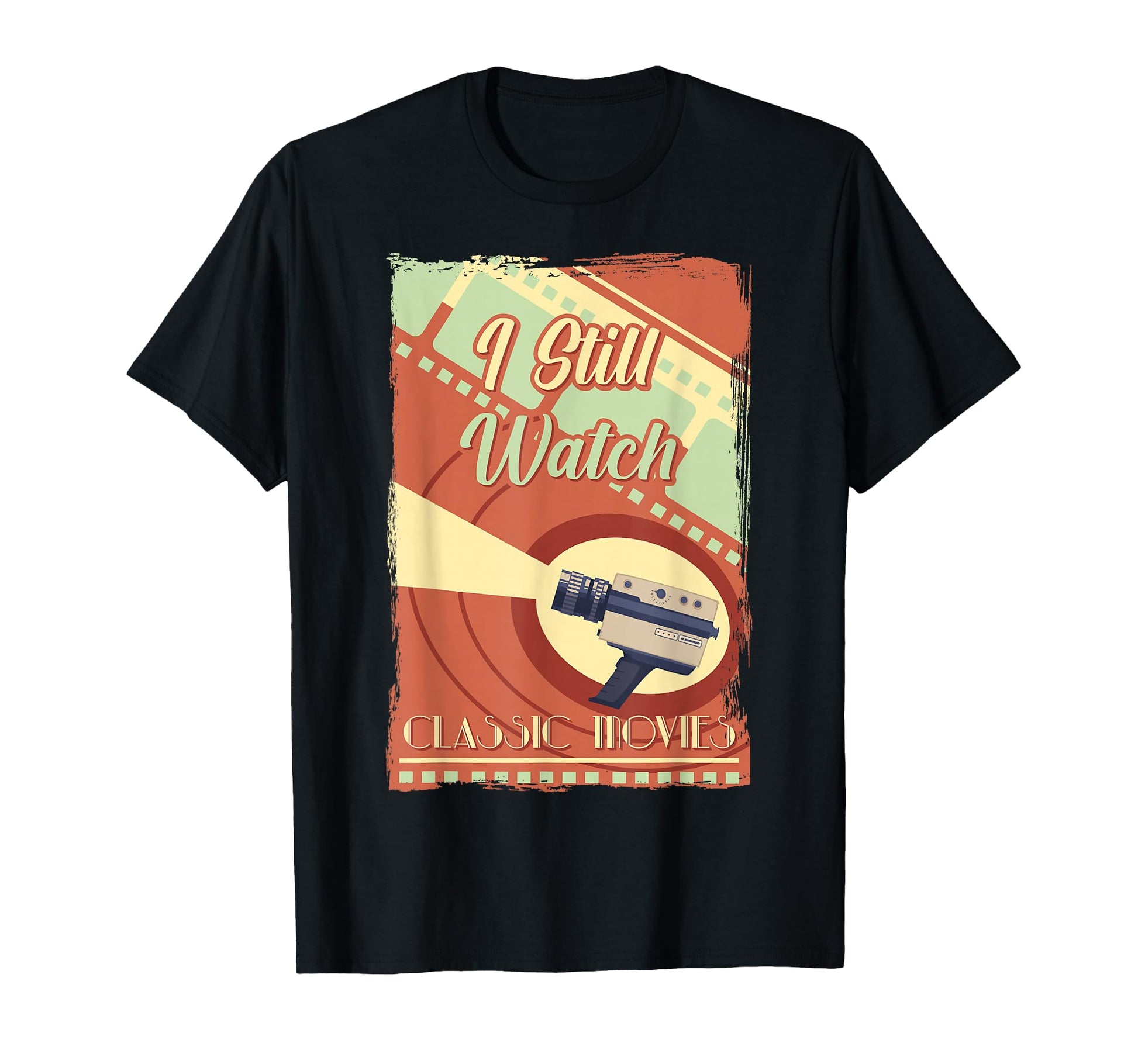 Camera I Still Watch Movies Antique T-Shirt - Minimalist Print for Adults - T-Shirt, Sweatshirt, Hoodie