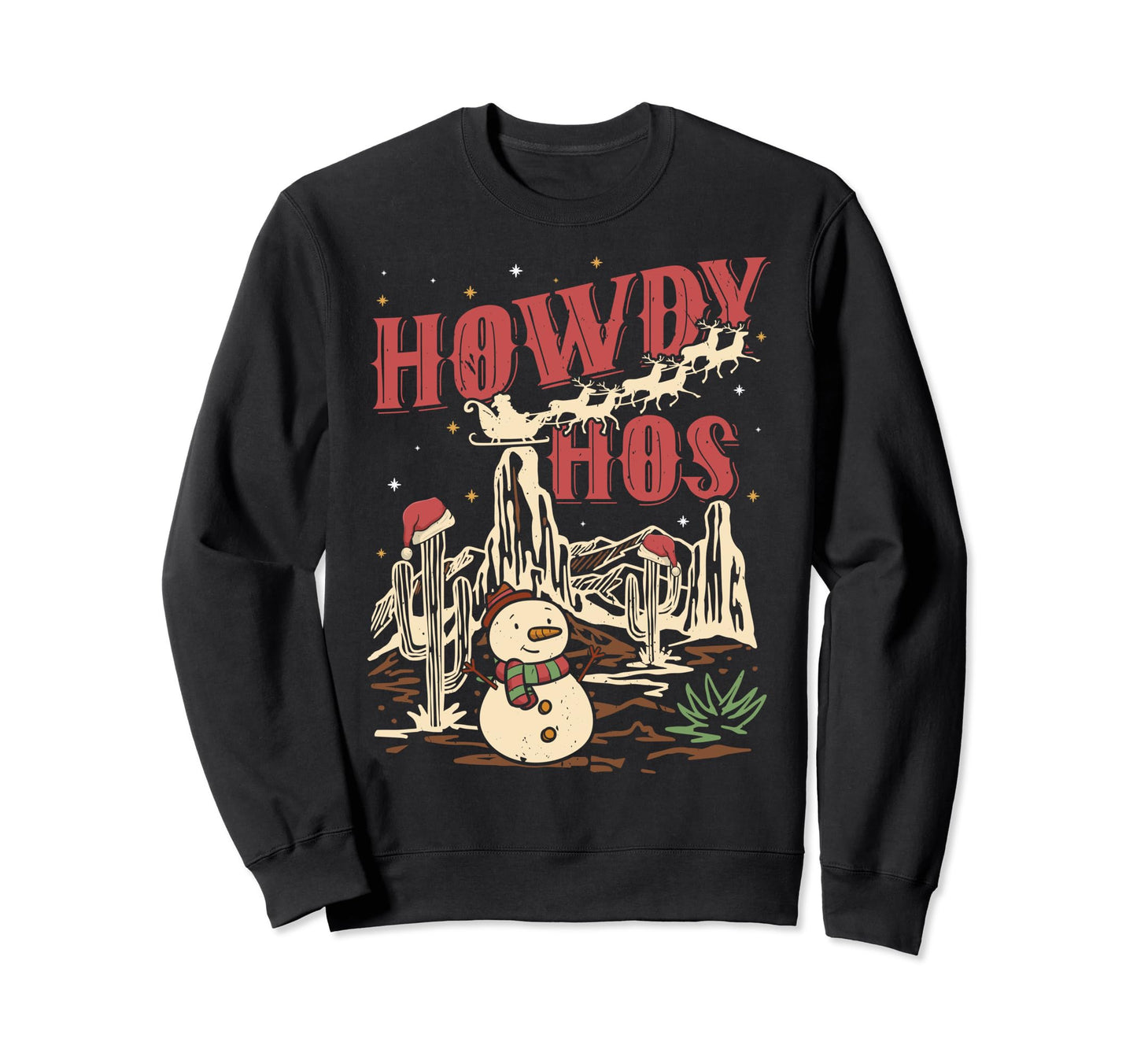 Western Cowboy Howdy Sweatshirt - Minimalist Print for Adults - T-Shirt, Sweatshirt, Hoodie