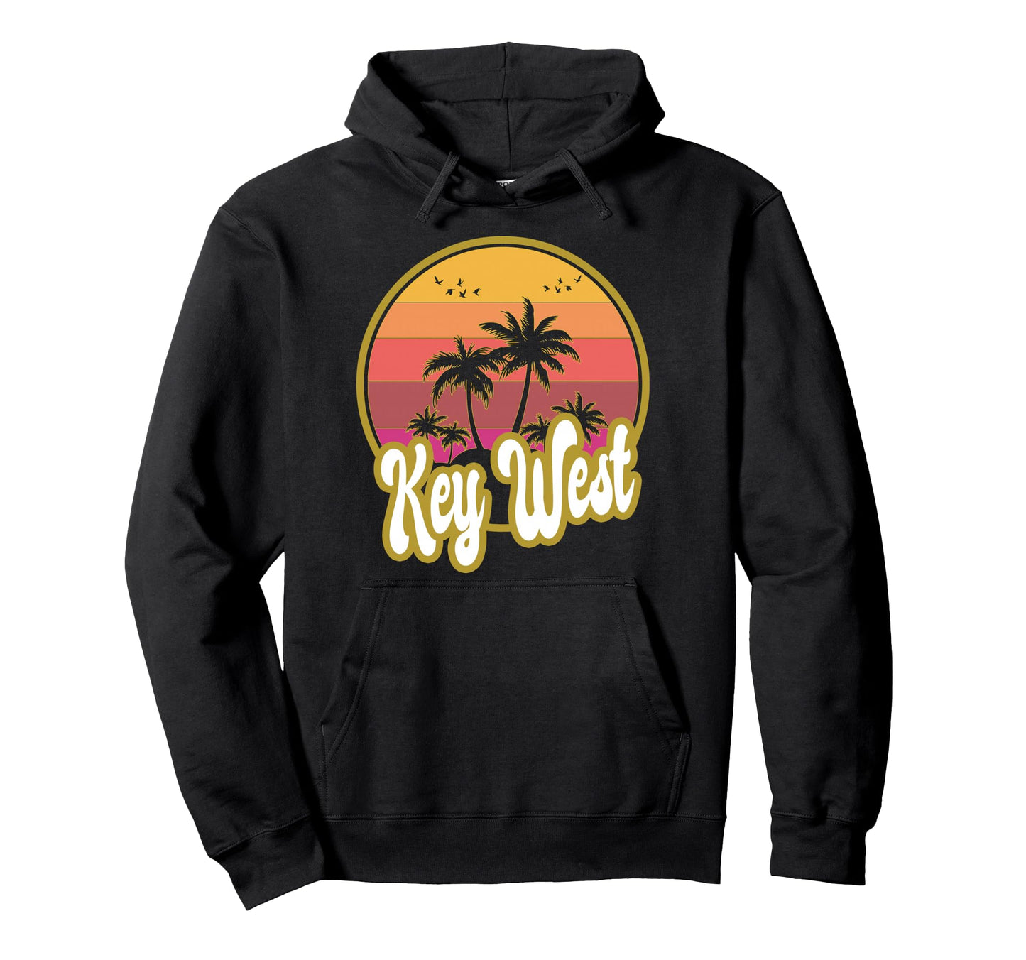 Key West Florida Beach Sunset Hoodie - Trendy Graphic for Adults - T-Shirt, Sweatshirt, Hoodie