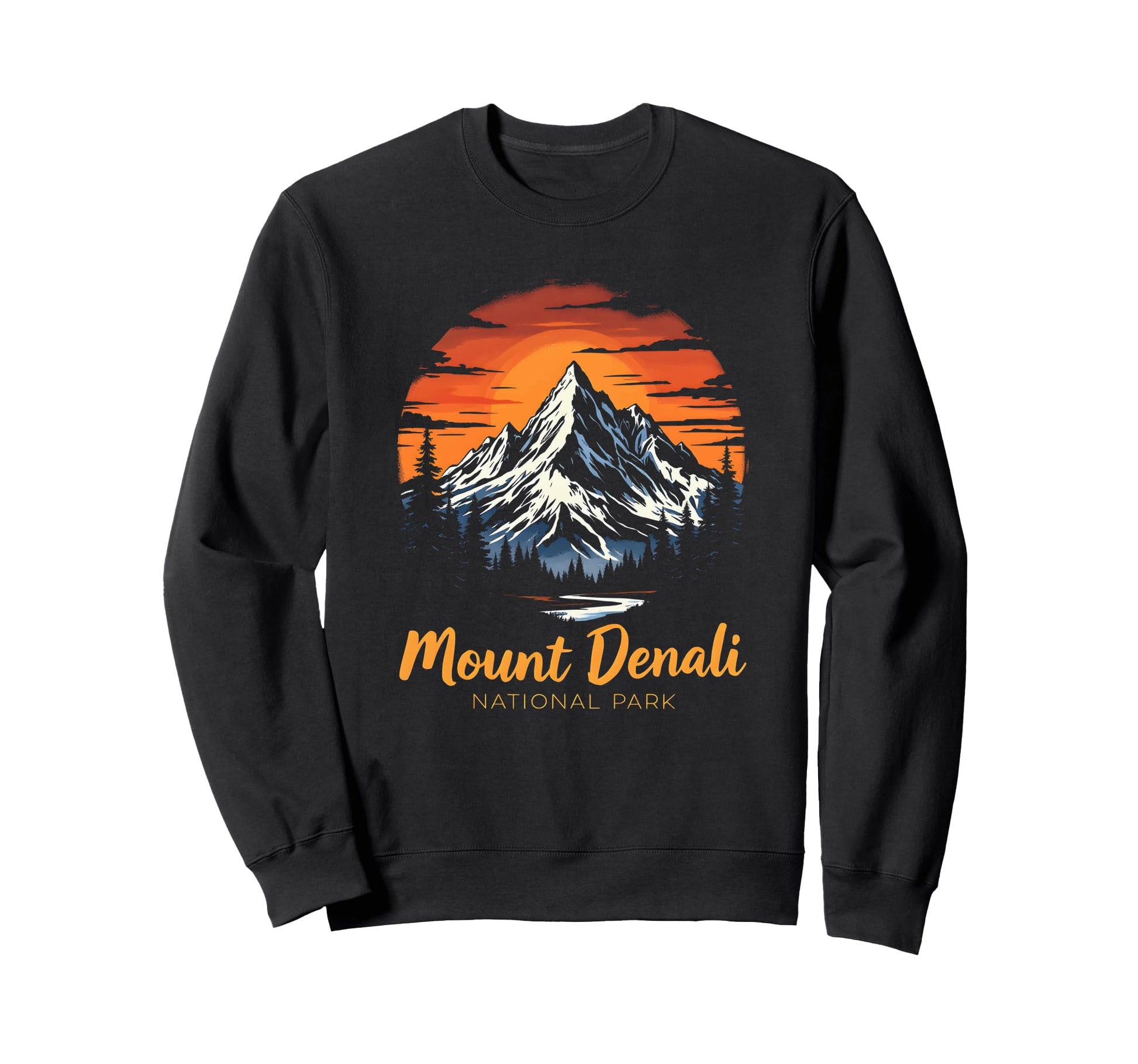 Mount Denali I Alaska Outfit I Sweatshirt - Custom Art Print for Adults - T-Shirt, Sweatshirt, Hoodie