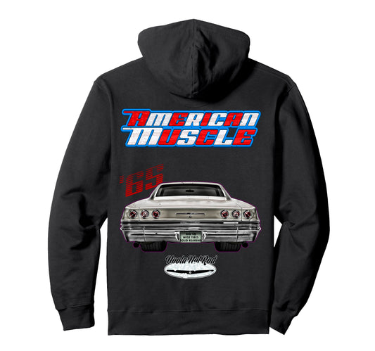 1965 65 Hotrod Impala Biscayne Del Hoodie - Casual Everyday Wear Unisex - T-Shirt, Sweatshirt, Hoodie