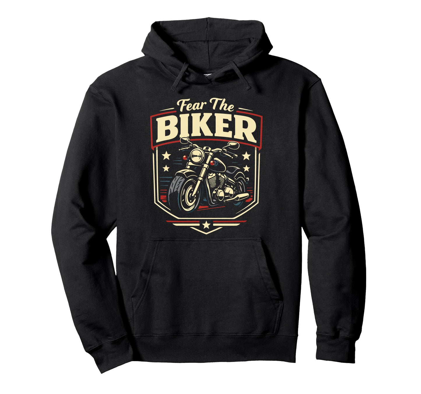 Motorcycle Biker Fear Biker Hoodie - Streetwear Style for Adults - T-Shirt, Sweatshirt, Hoodie