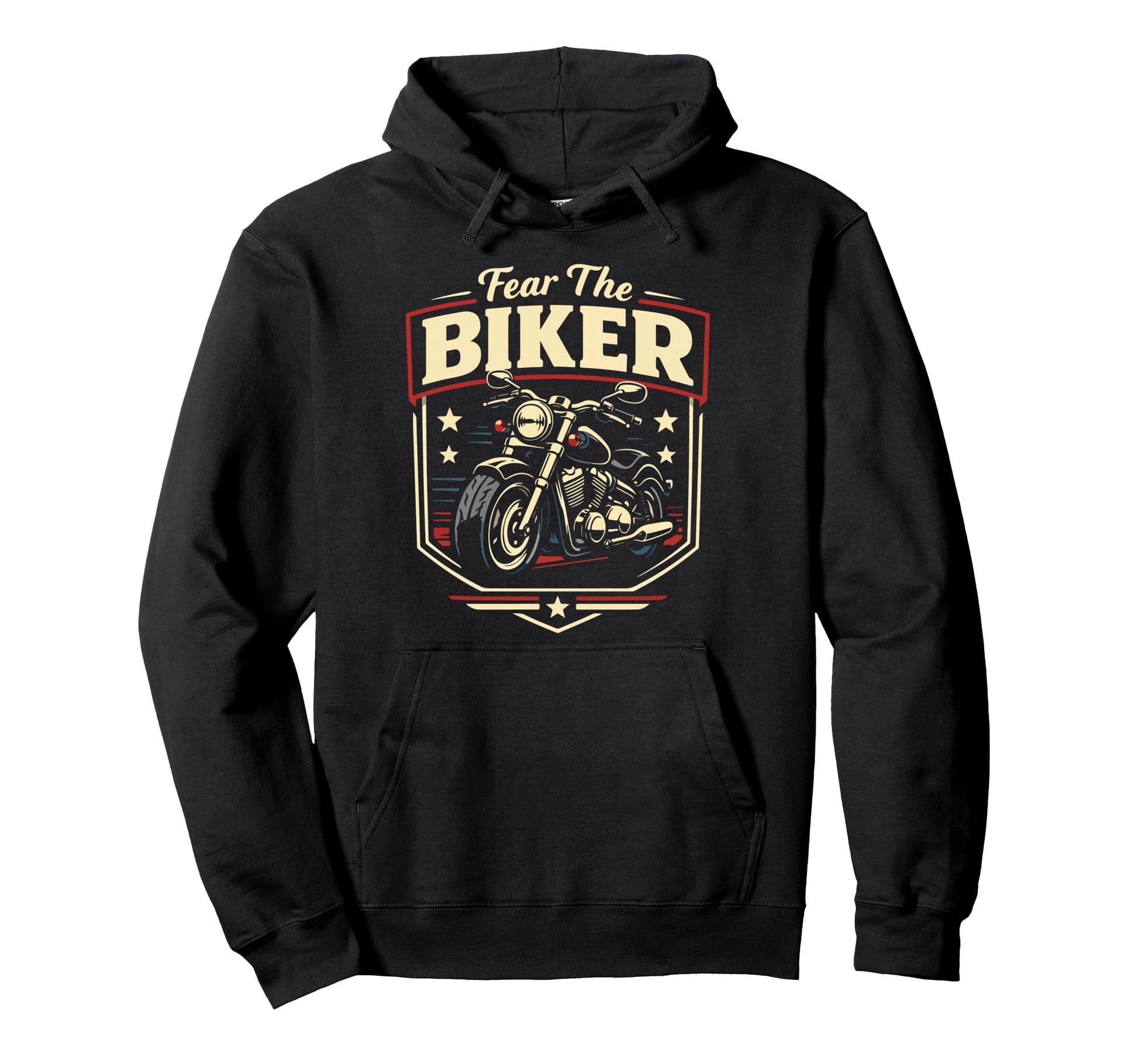 Motorcycle Biker Fear Biker Hoodie - Streetwear Style for Adults - T-Shirt, Sweatshirt, Hoodie
