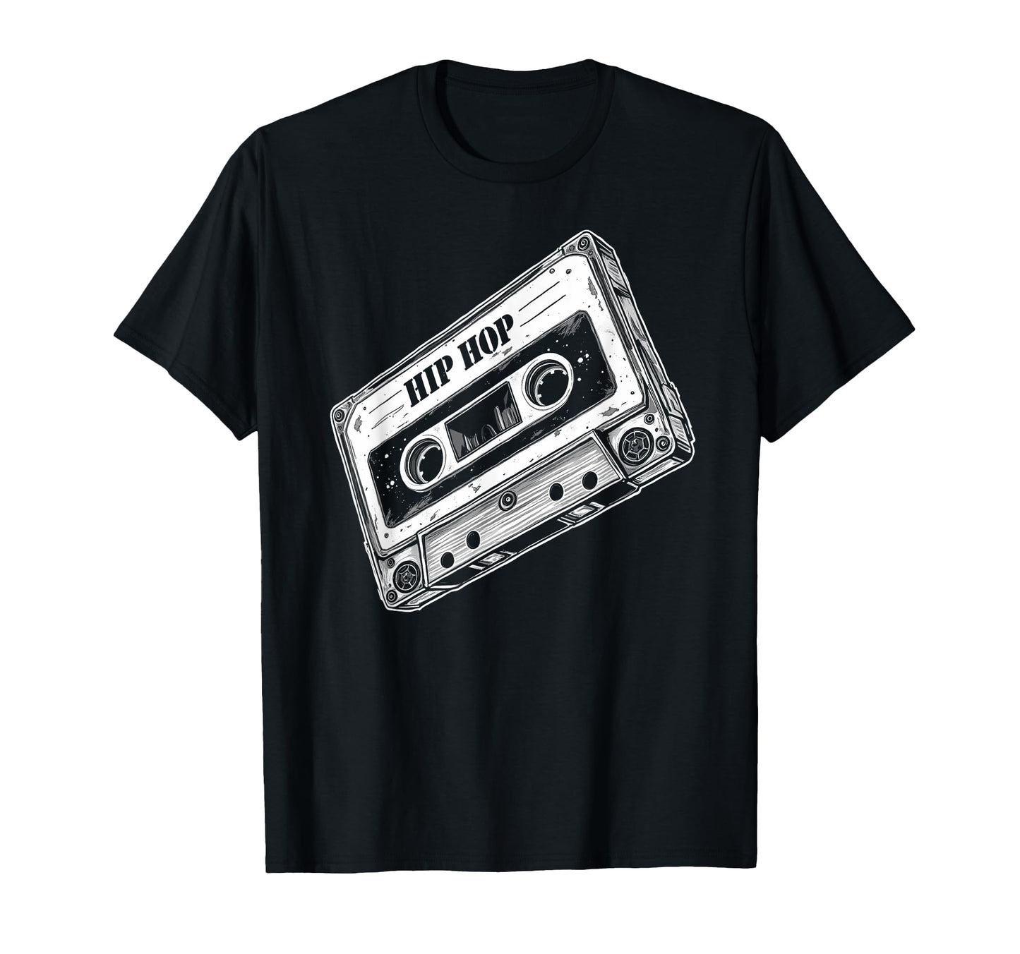 Old School Hip Hop Cassette Worn 80S 90S T-Shirt - Graphic Print Unisex - T-Shirt, Sweatshirt, Hoodie