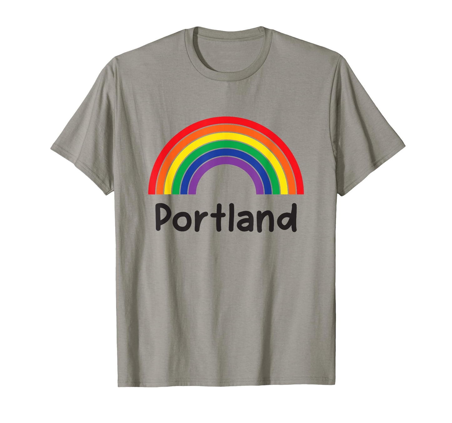 Portland Pride Lgbt Rainbow Portland T-Shirt - Custom Art Print Men Women - T-Shirt, Sweatshirt, Hoodie