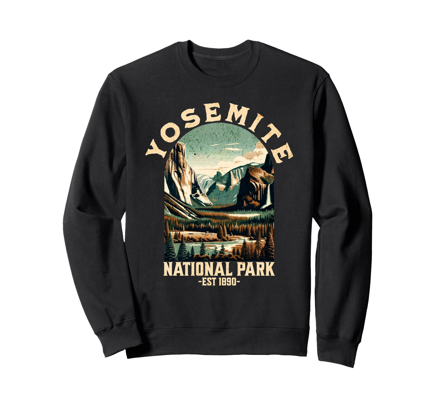 Yosemite National Park Usa Hiking Sweatshirt - Novelty Apparel for Adults - T-Shirt, Sweatshirt, Hoodie