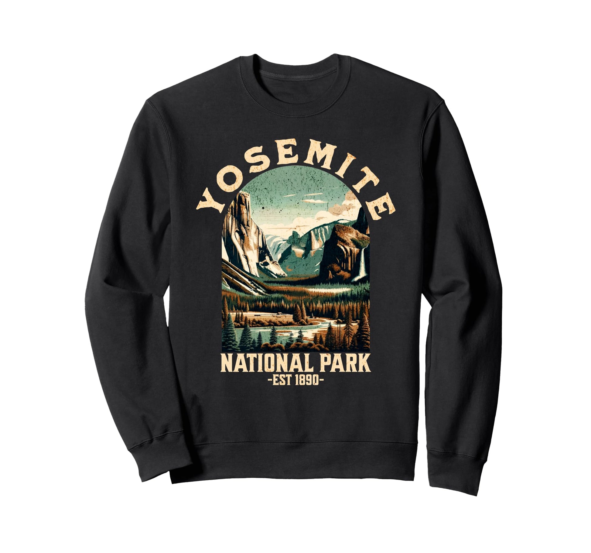 Yosemite National Park Usa Hiking Sweatshirt - Novelty Apparel for Adults - T-Shirt, Sweatshirt, Hoodie