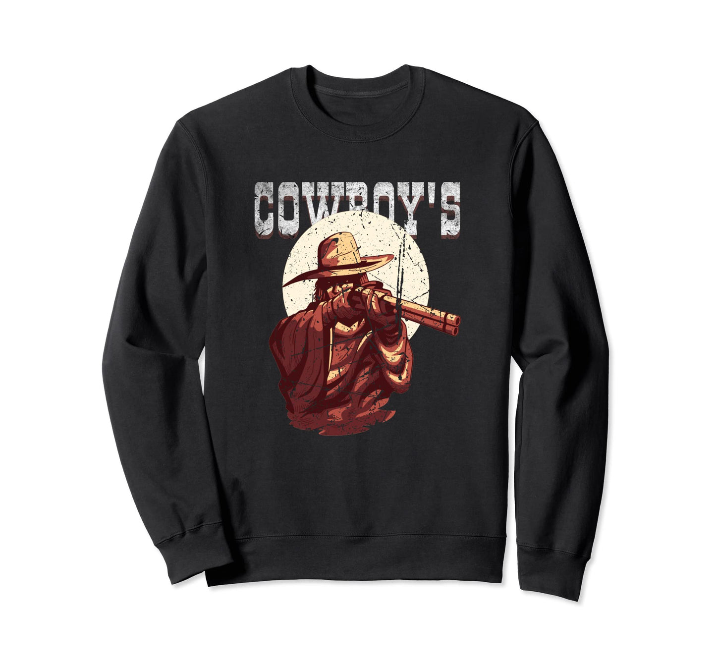 Cowboy Gun Wild Western Country Cinema Sweatshirt - Novelty Apparel Unisex - T-Shirt, Sweatshirt, Hoodie