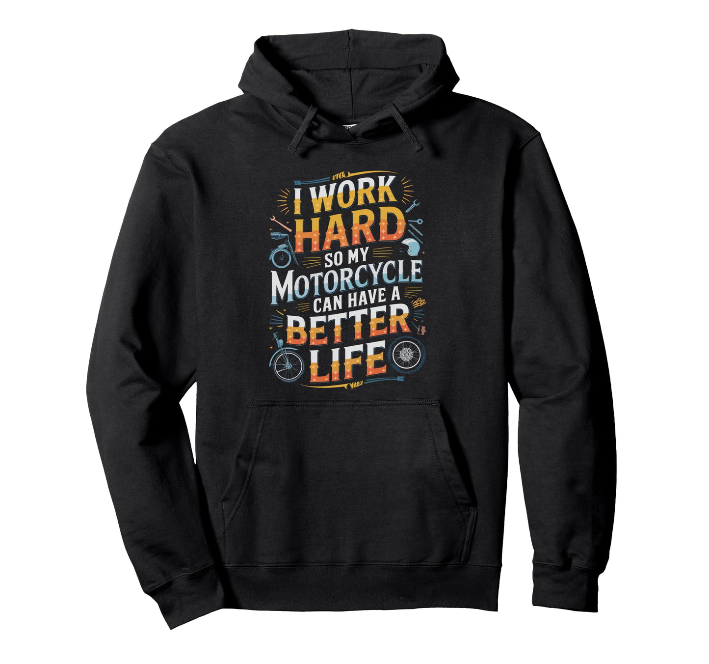 Ride Funny Motorcycle Hoodie - Novelty Apparel Unisex - T-Shirt, Sweatshirt, Hoodie
